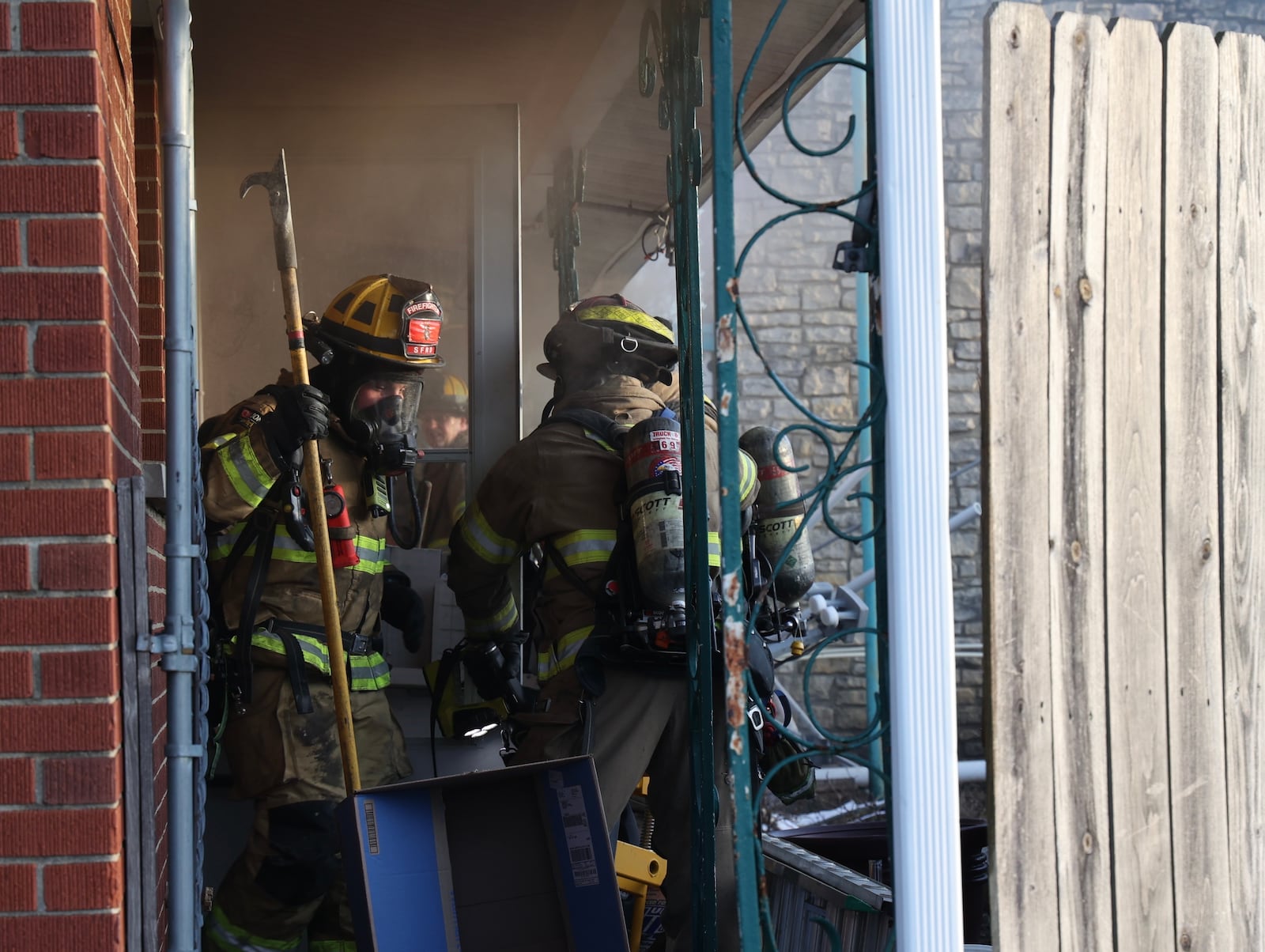 Fire crews responded Tuesday evening to a fire in the office of the Town House Motor Lodge | BILL LACKEY