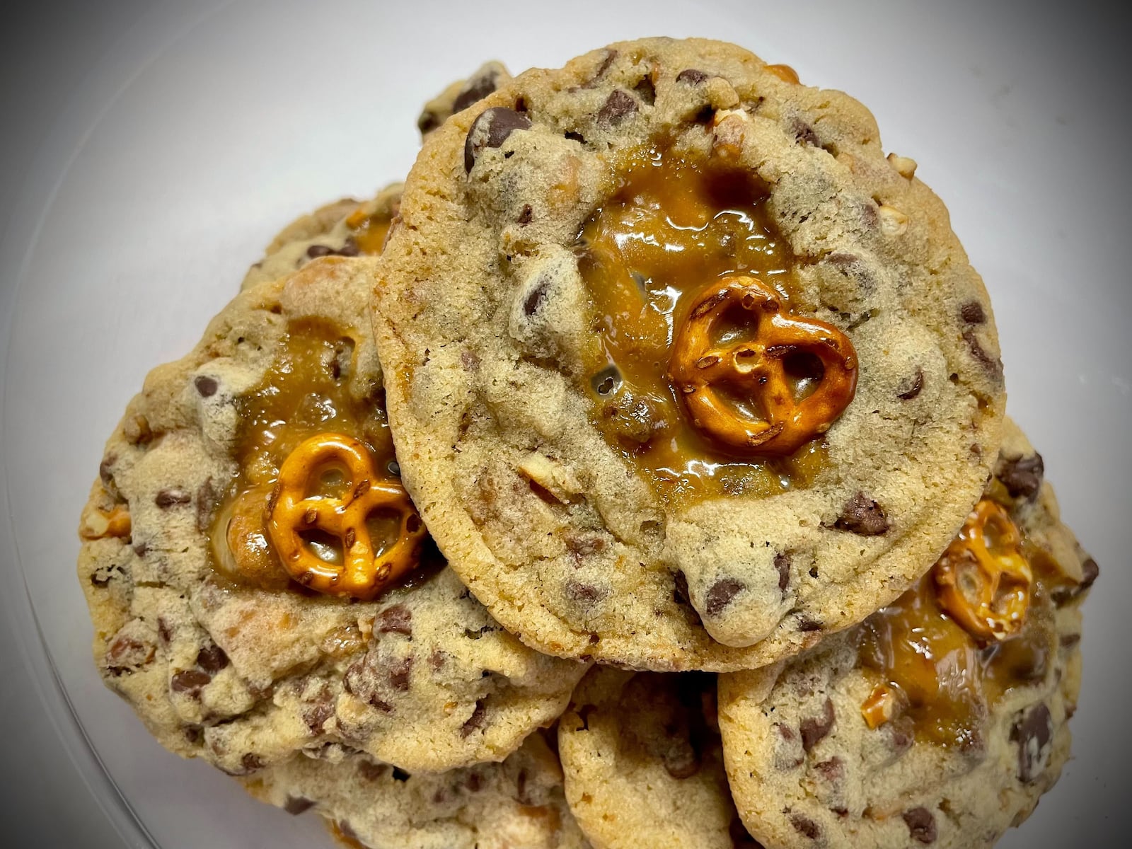 The Dayton Daily News Holiday Cookie Contest returned this year with area bakers submitting nearly 30 of their very best recipes. A panel of judges selected the top three cookies. Pictured are Amazing Caramel Toffee Pretzel Chocolate Chip Cookies. NATALIE JONES/STAFF