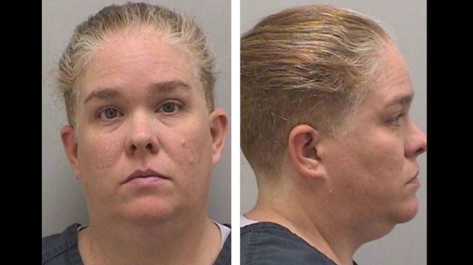 Kelly Turner, pictured in Oct. 18, 2019, booking photos, is accused of murder, fraud and other charges in the Aug. 20, 2017, death of her 7-year-old daughter, Olivia Gant. Authorities say Turner, 41, lied about her daughter being terminally ill. Douglas County Sheriff's Office