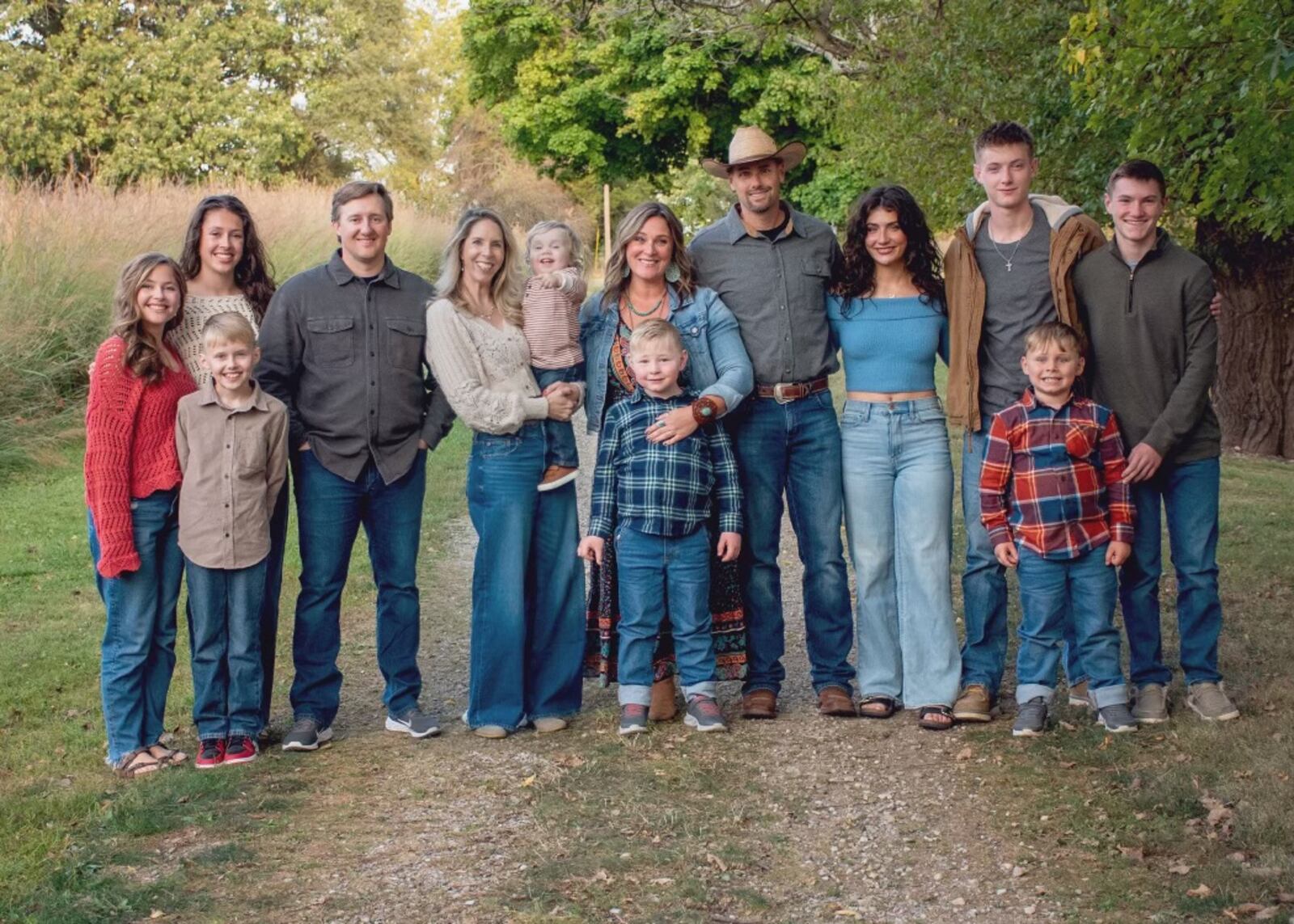 Megan Neer (center) will donate a kidney to young John Cosby (pointing) on Oct. 1, 2024 in a transplant at Nationwide Children’s Hospital in Columbus. Contributed photo from Brandy Mefford