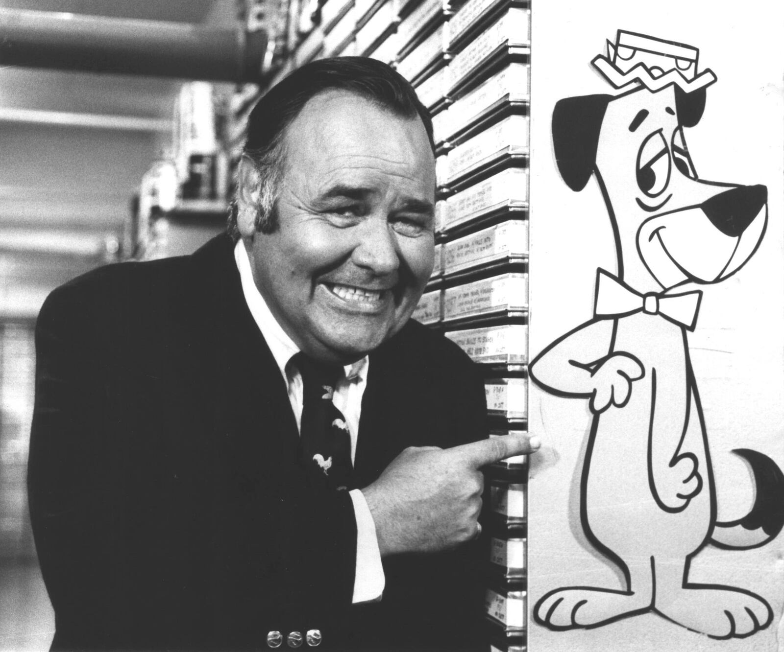 Jonathan Winters and Huckleberry Hound photographed Oct. 28, 1977. DAYTON DAILY NEWS ARCHIVE