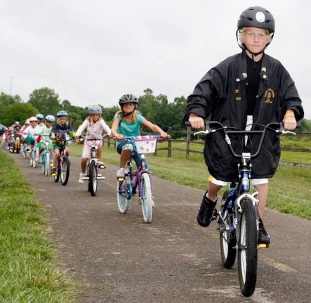 Kids learn about bike safety