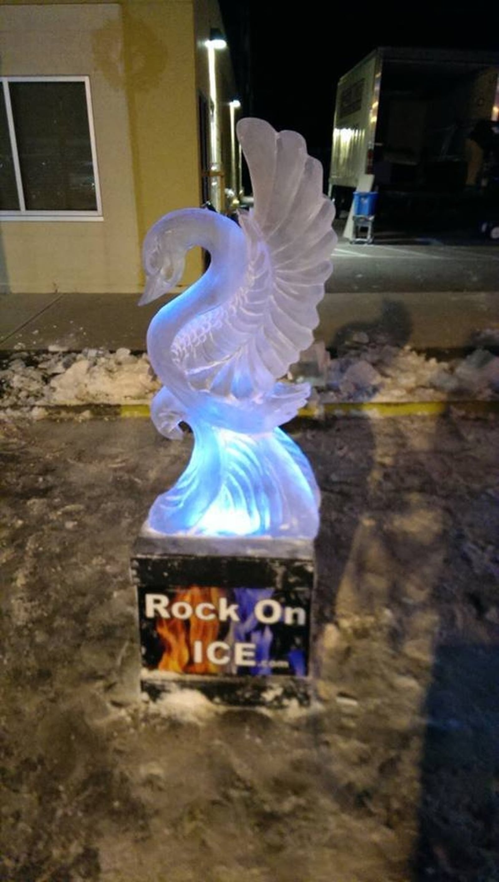 Rock on Ice will return to the New Carlisle New Year’s Eve Ball Drop on Dec. 31 with live ice sculpting demonstrations. CONTRIBUTED