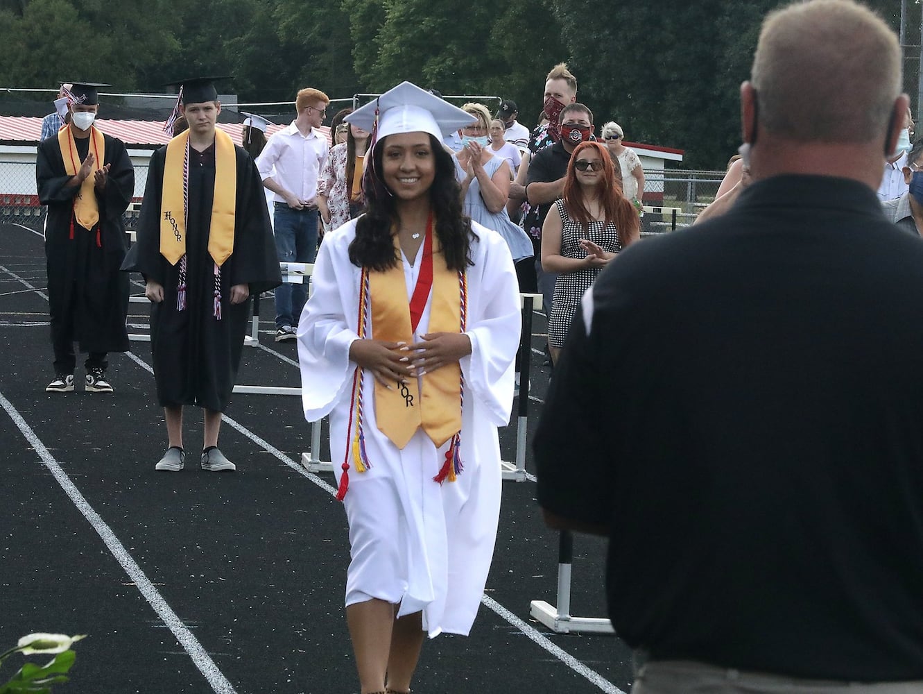 Greenon seniors receive diplomas during socially distanced ceremony