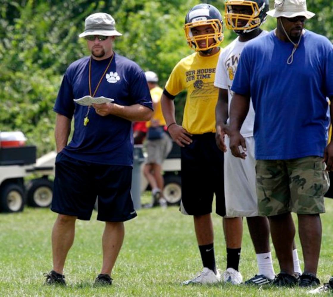 Wildcat football practice