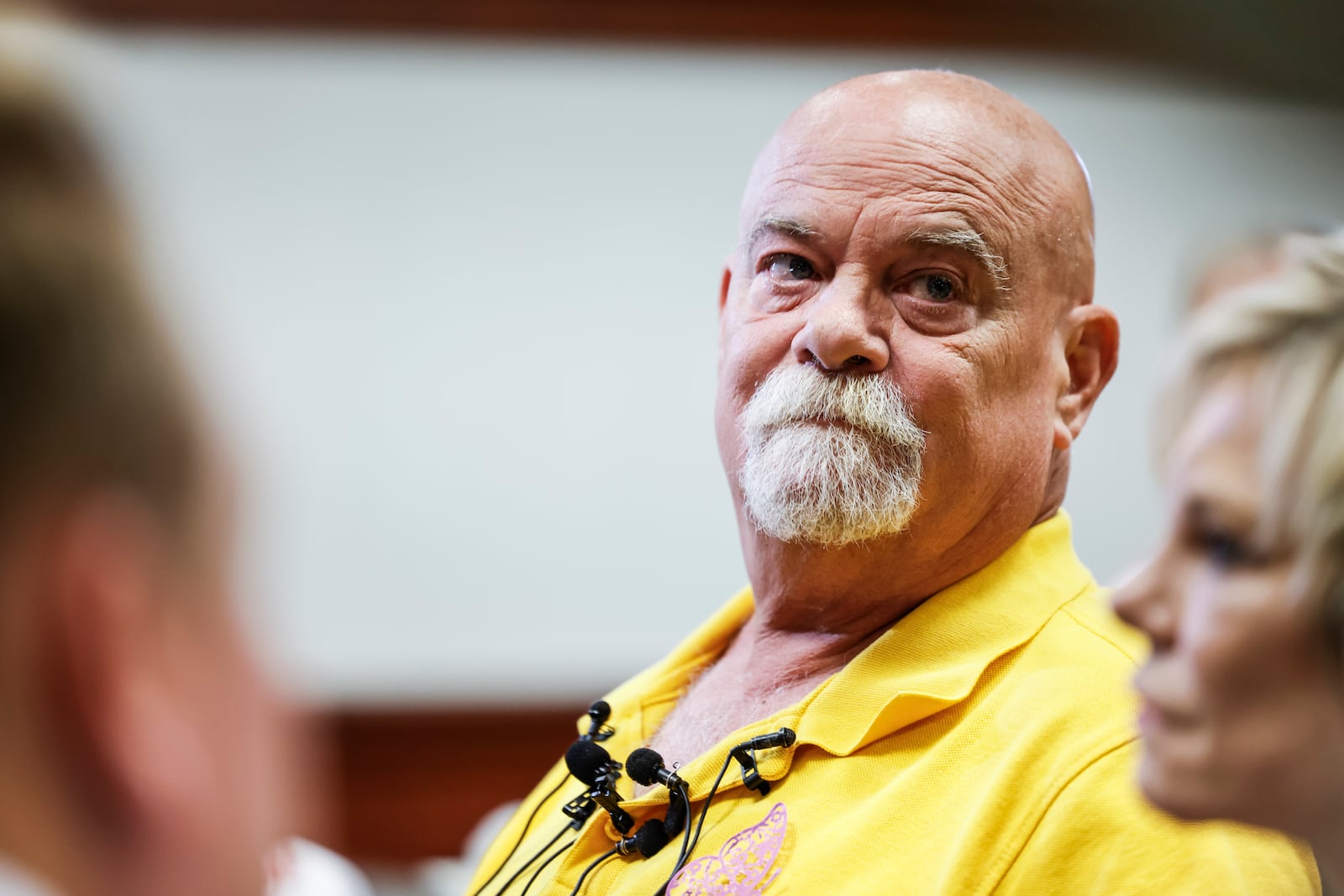 Dave Markham, the father of Katelyn Markham, speaks to media after John Carter was sentenced to 3 years in prison Thursday, July 18, 2024 after pleading guilty to involuntary manslaughter in the death of Katelyn Markham. NICK GRAHAM/STAFF