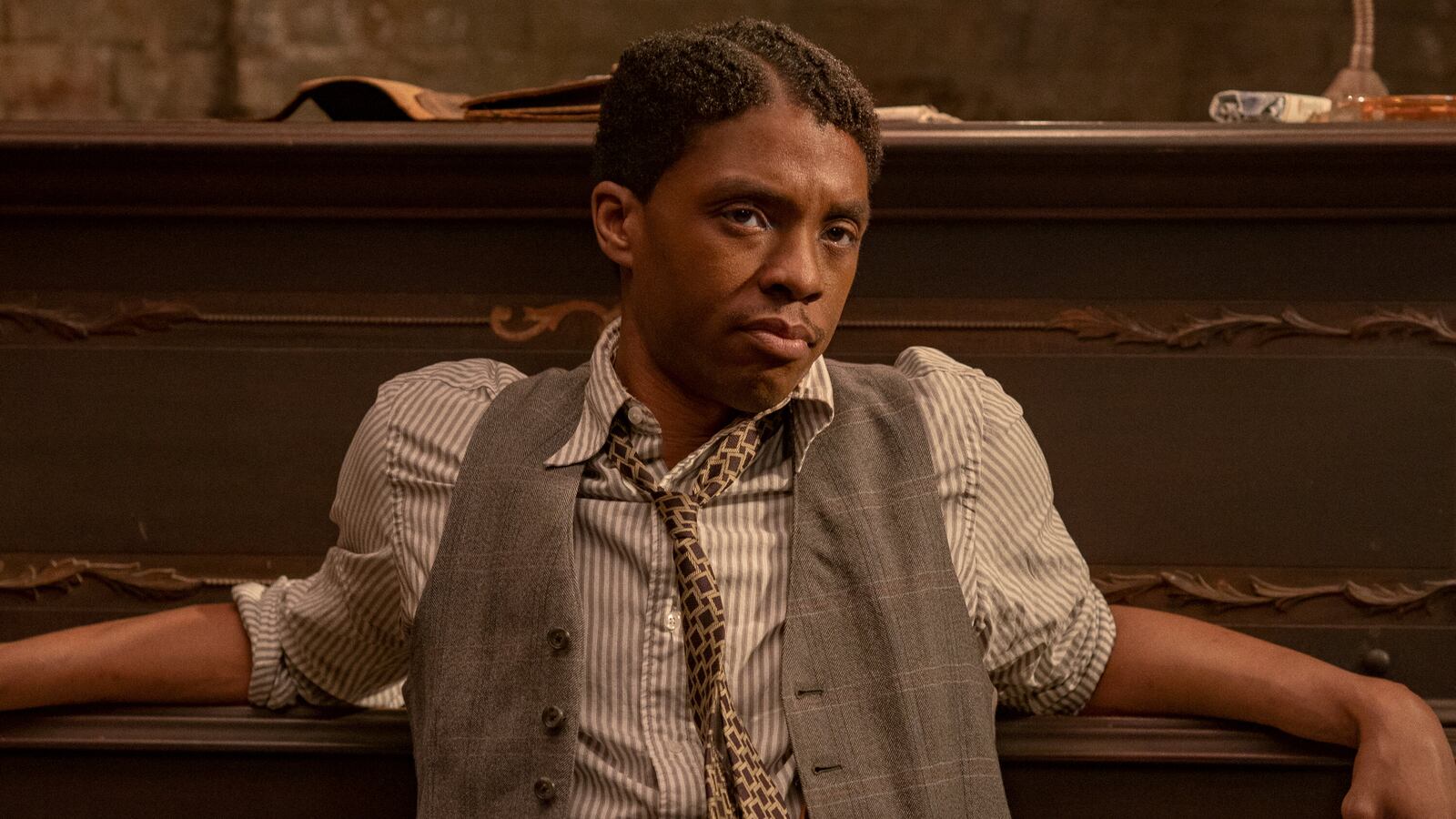 The late Chadwick Boseman as Levee in "Ma Rainey's Black Bottom."