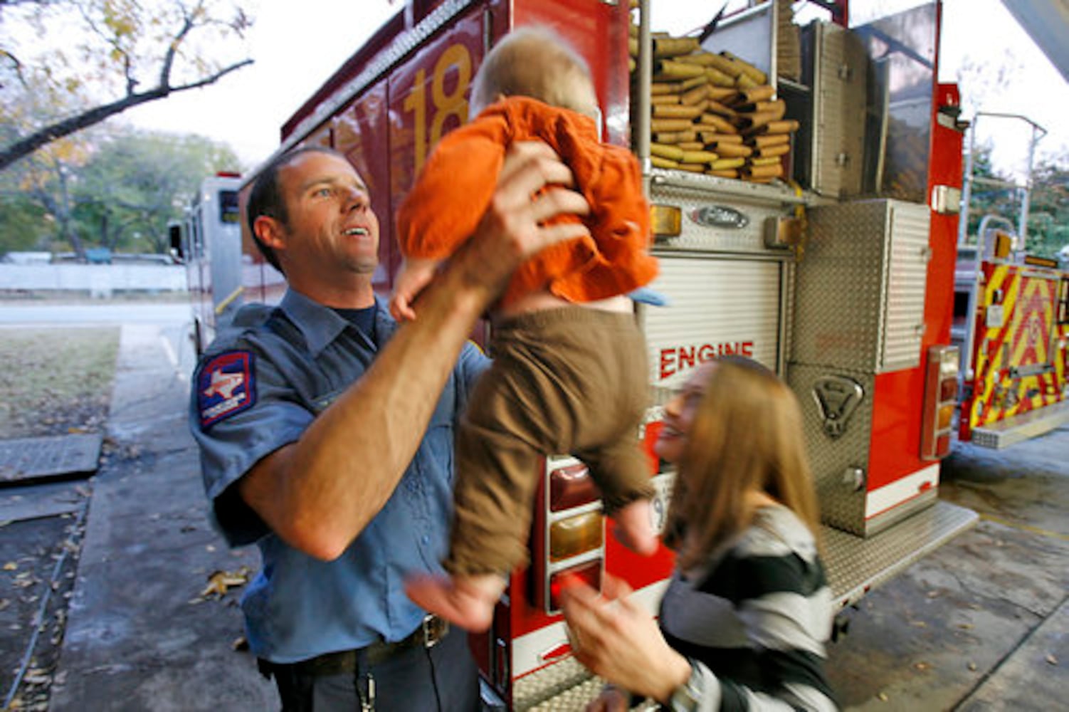 A fire department Thanksgiving