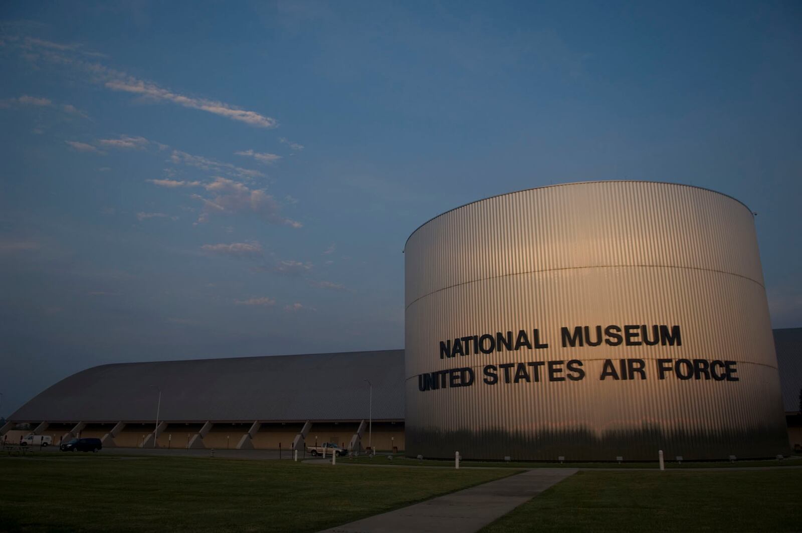 Front view of the National Museum of the U.S. Air Force. (U.S. Air Force photo by MSgt. Cecilio Ricardo)