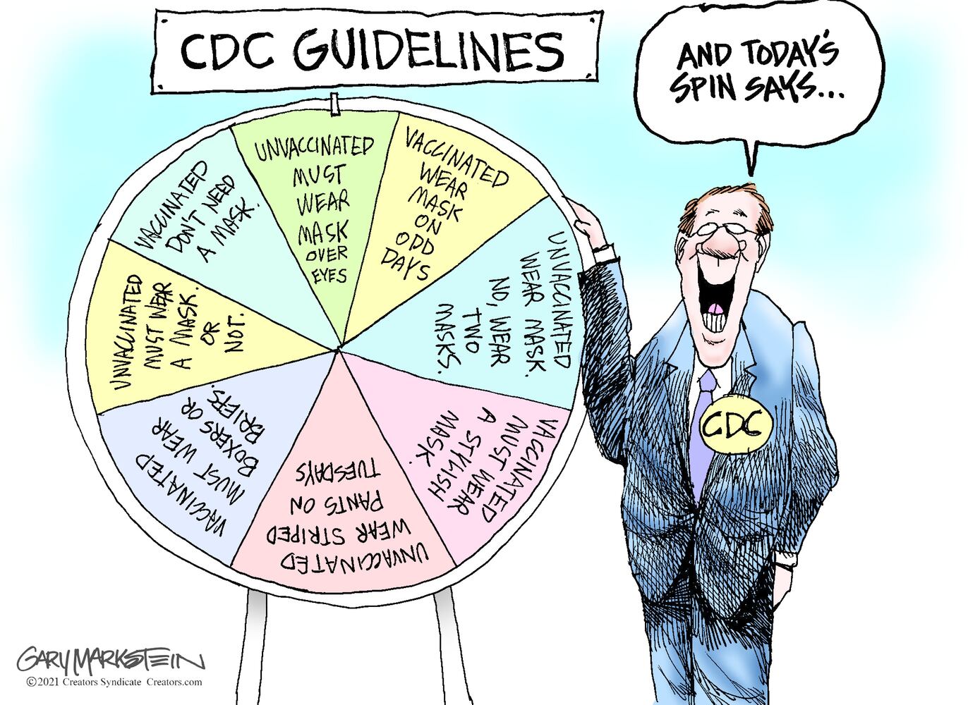 Week in cartoons: CDC guidelines, Simone Biles and more