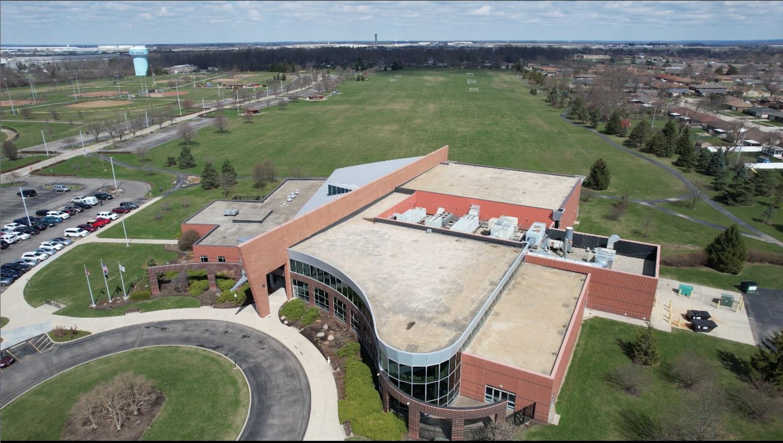 An aerial view of the Vandalia recreation center and sports complex. A survey is being mailed out to 2,500 Vandalia residents that will be used to help formulate a master plan for city parks.