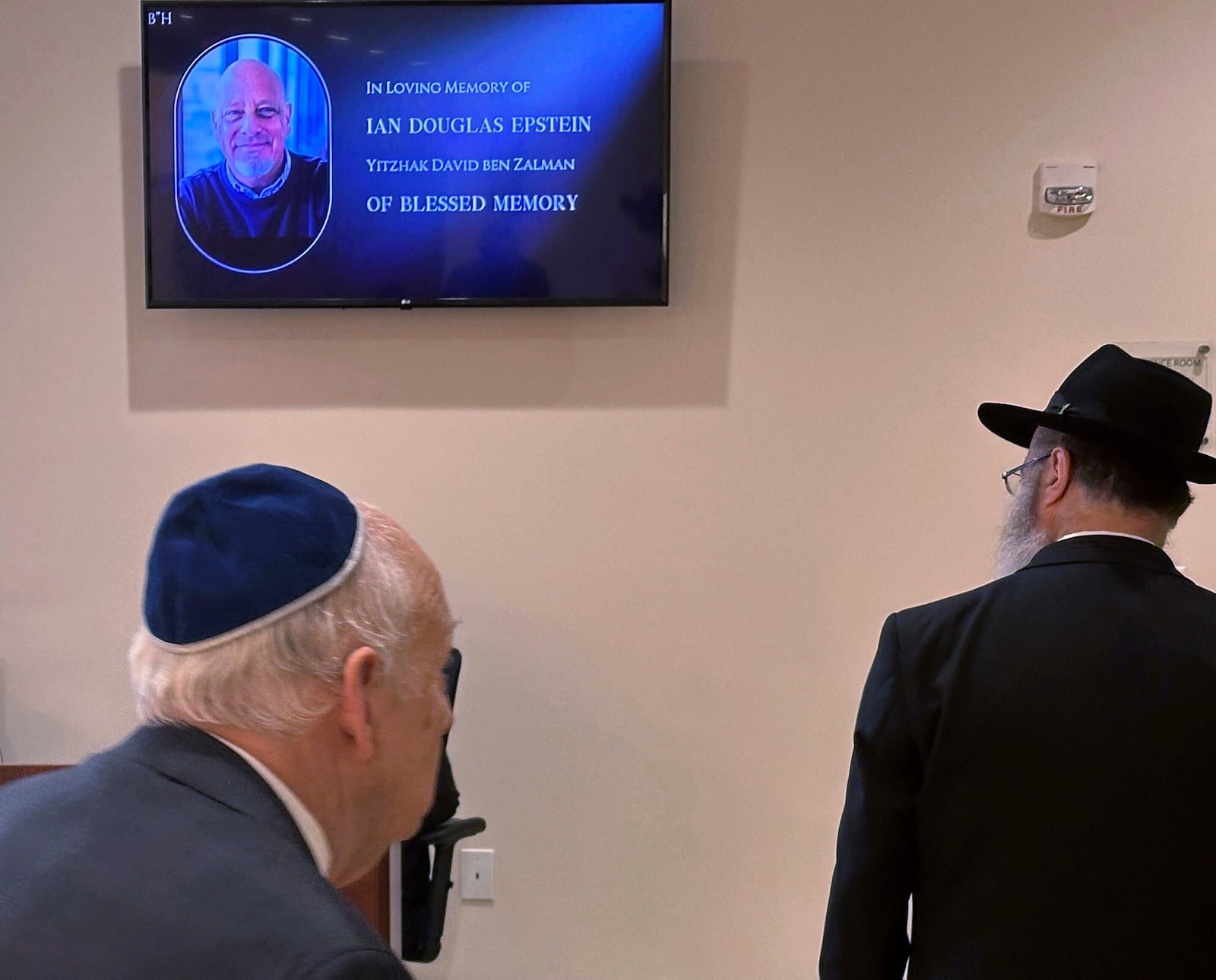 Friends and family of flight attendant Ian Epstein walk inside his Celebration of Life on Wednesday Feb. 5, 2025 in Charlotte, N.C. (AP. Photo/Jeffrey Collins)