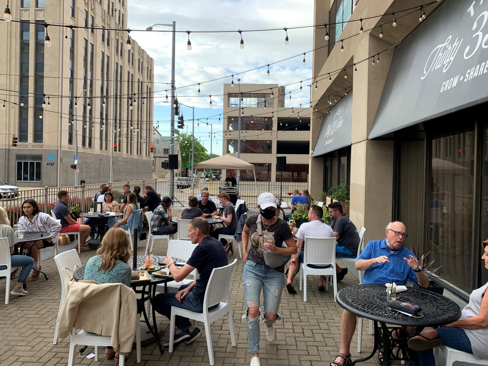 Table 33 in Dayton's outdoor dining space. ALEXIS LARSEN/CONTRIBUTED