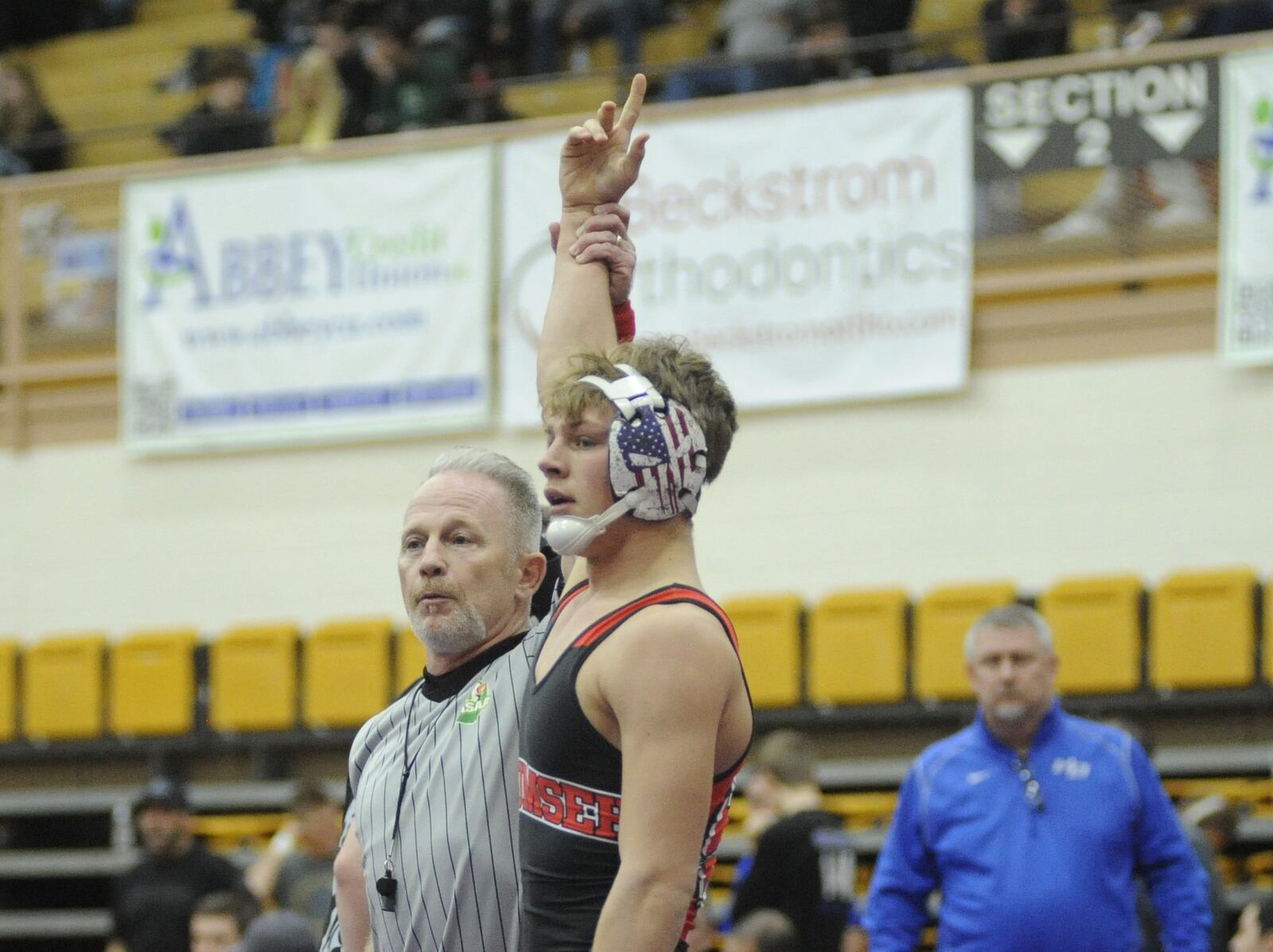 Cyle Wells of Tecumseh was third at 138 pounds in the GMVWA Holiday Wrestling Tournament at Vandalia on Friday, Dec. 28, 2018. MARC PENDLETON / STAFF