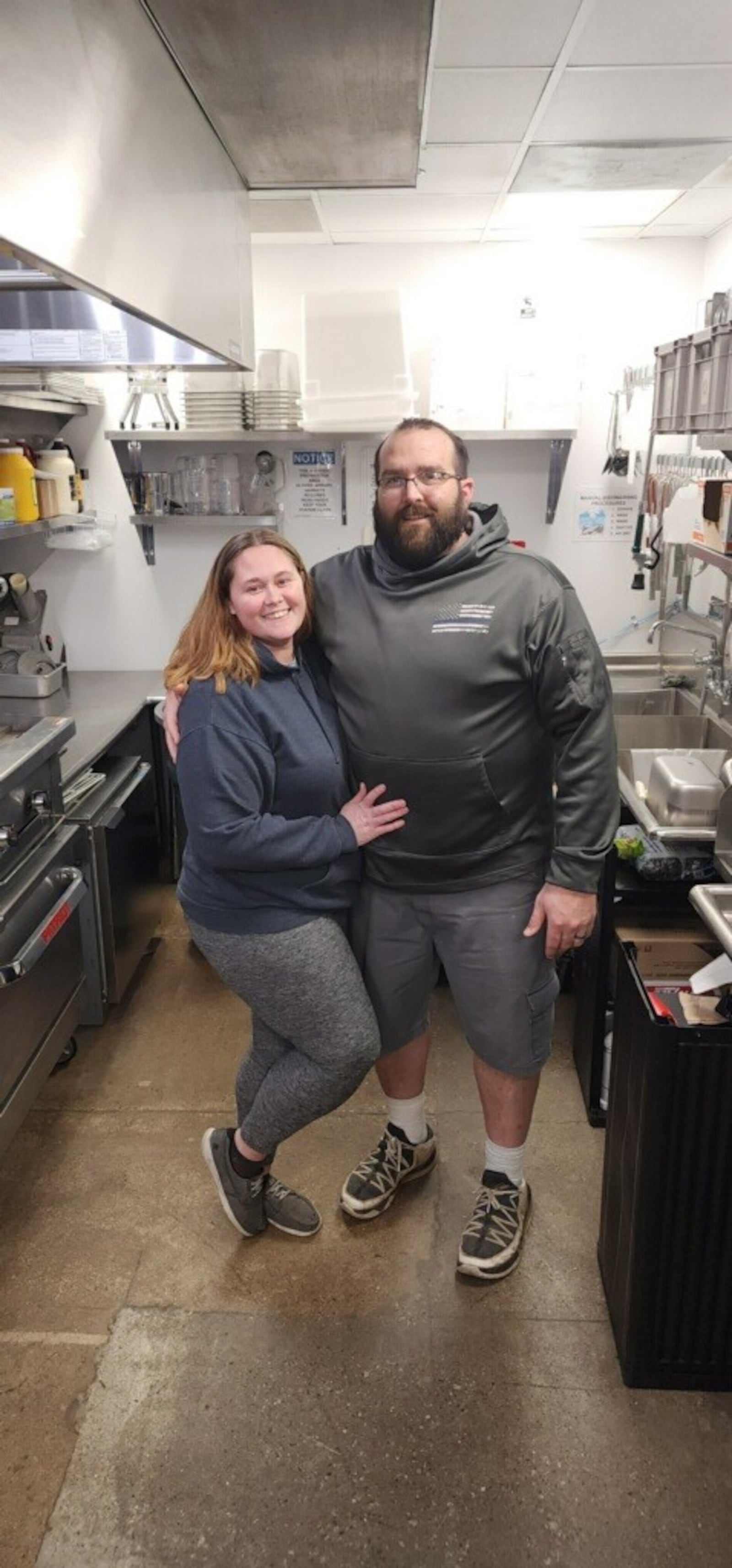 Kristopher Rowland and his wife, Tabatha, are opening the first Rudy's Smokehouse franchise in Columbus. CONTRIBUTED PHOTO