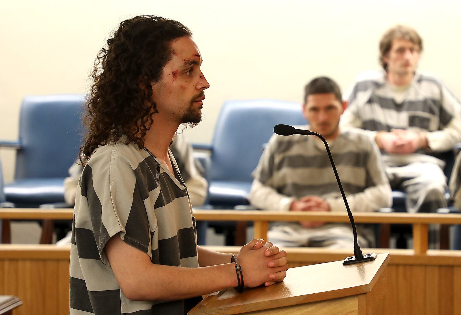 Red Tolliver is arraigned in Clark County Municipal Court Wednesday. BILL LACKEY/STAFF