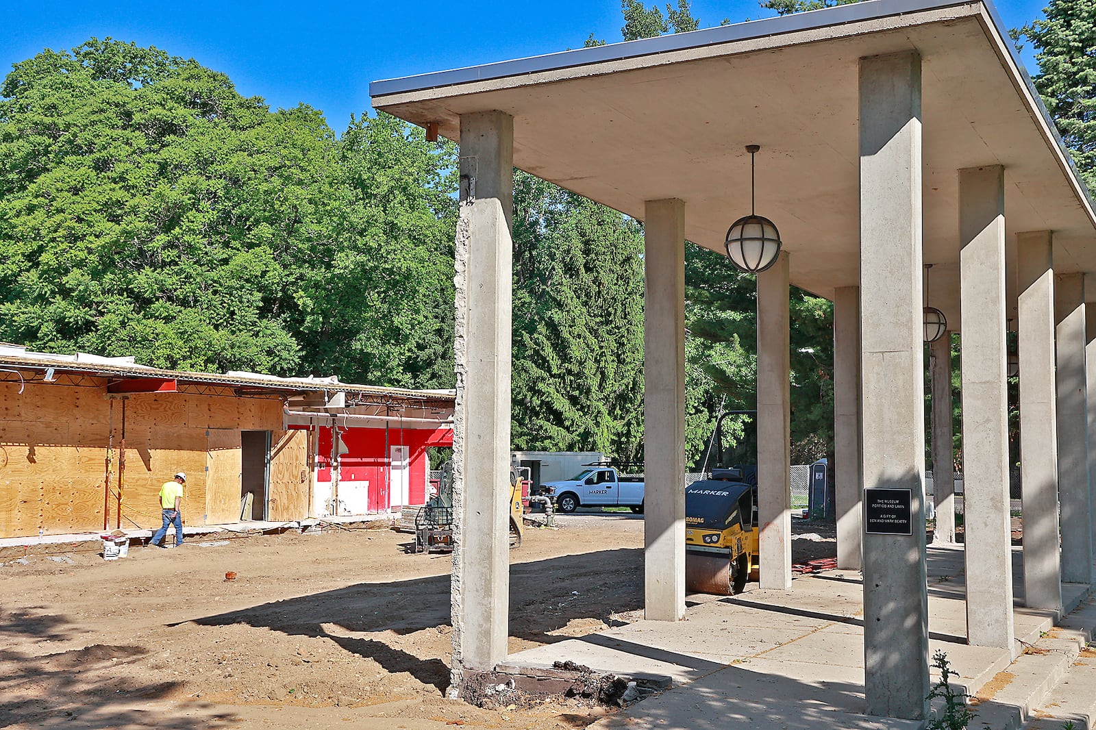 Construction continues on the renovation project at the Springfield Museum of Art. The $7 million renovation of the museum's north wing by Marker Inc. is projected to be completed at the end of 2023. BILL LACKEY/STAFF