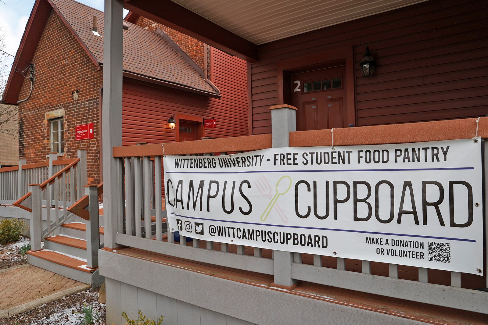 The Wittenberg University Campus Cupboard Tuesday, March 14, 2023 was set up to help students with food insecurity. BILL LACKEY/STAFF