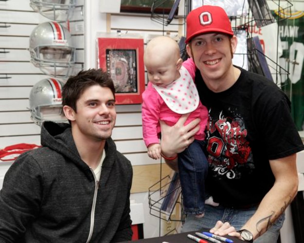 OSU's Dane Sanzenbacher signs autographs