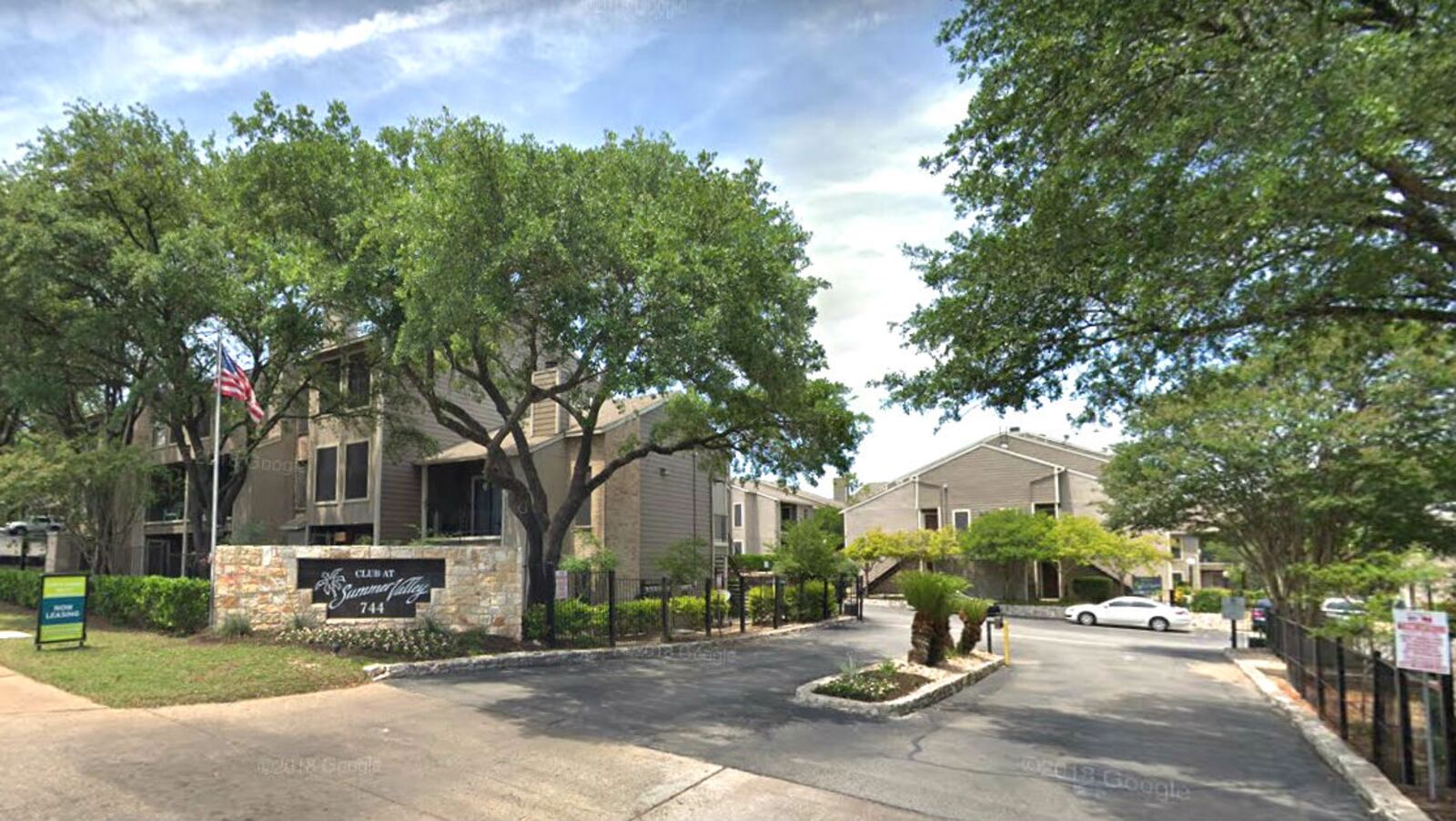 Pictured in a May 2018 Street View image is the Austin, Texas, apartment complex where Heidi Broussard, 33, lives with her fiancé and their children. Broussard and the couple’s 3-week-old daughter, Margot Carey, vanished the morning of Thursday, Dec. 12, 2019. (Google)