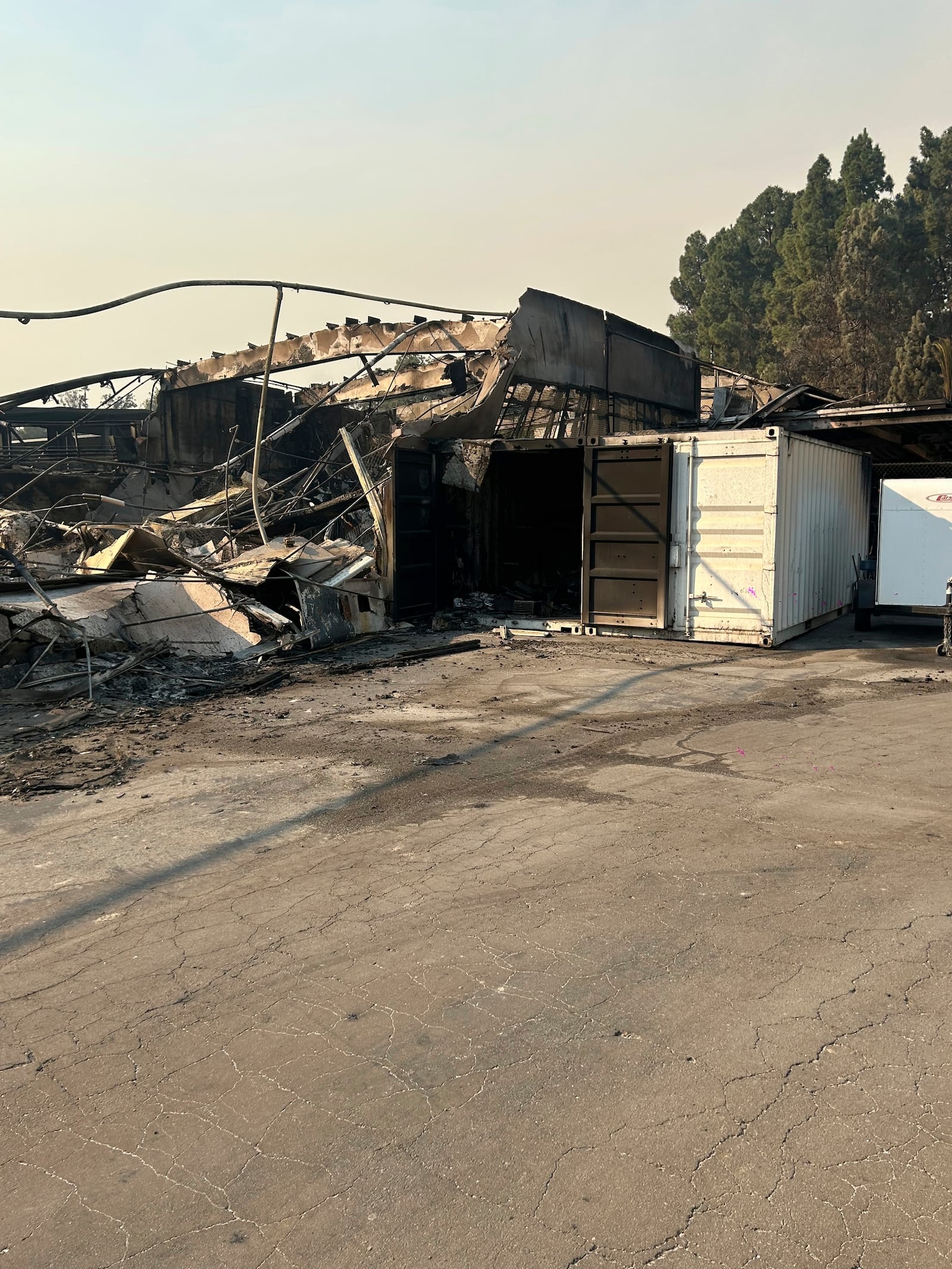 Palisades Charter High School campus in the Pacific Palisades neighborhood of Los Angeles on Jan. 9, 2025. (Rafael Negroe via AP)