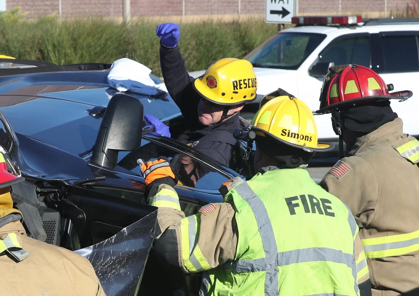 Rollover crash injures one person in Springfield