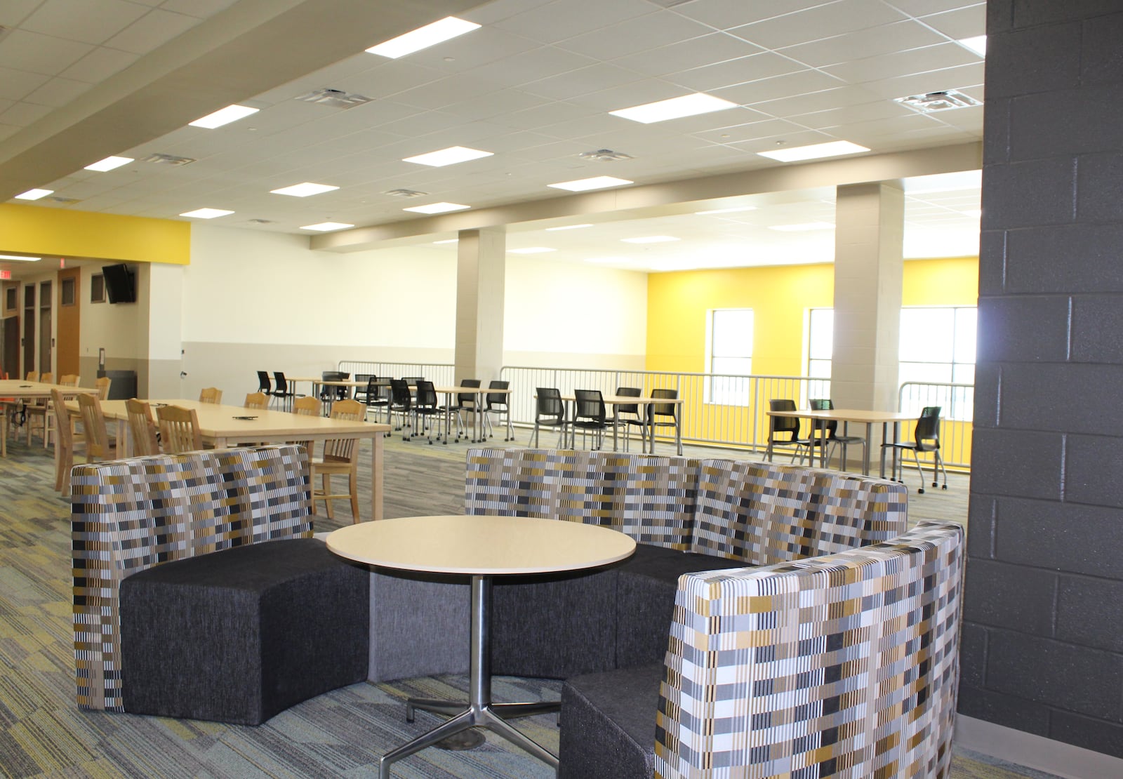 The third floor at the new Kenton Ridge pre-K-12 school building that will open this fall for the 2023-24 school year. Contributed