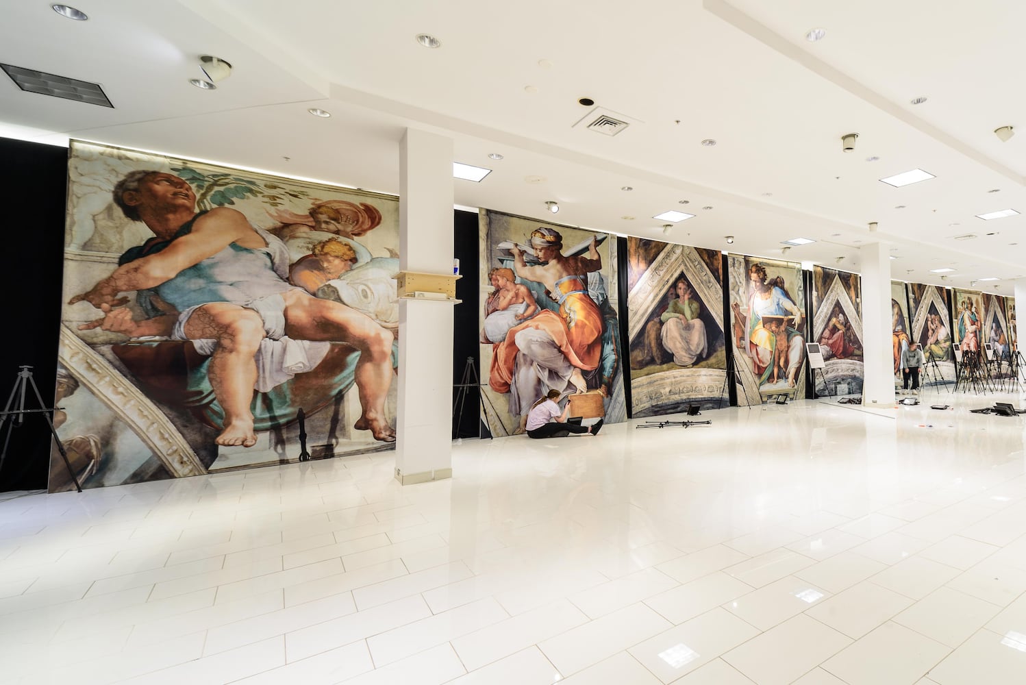 PHOTOS: A sneak peek of Michelangelo’s Sistine Chapel: The Exhibition at The Mall at Fairfield Commons