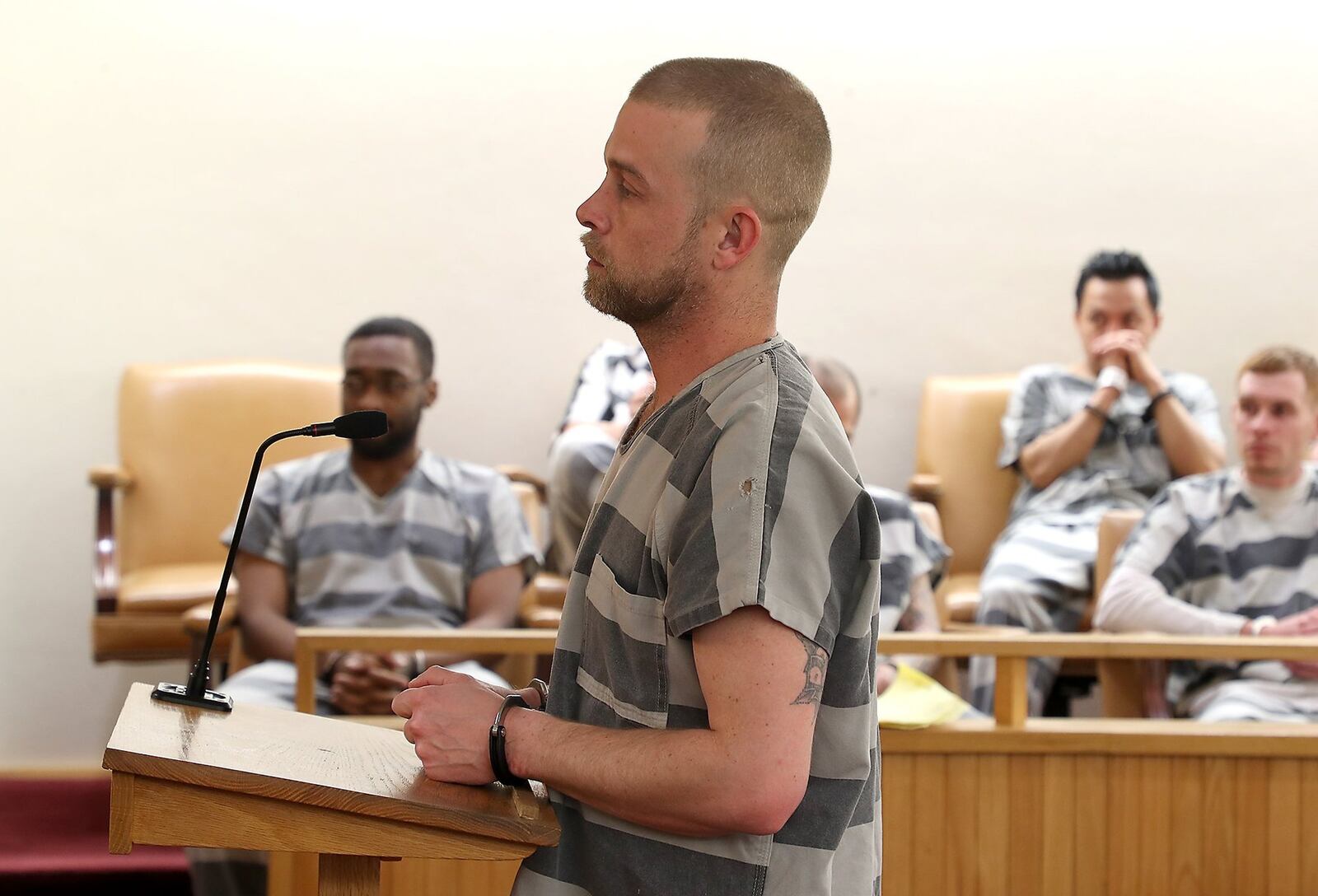 Albert Castello is arraigned in Clark County Municipal Court Monday. BILL LACKEY/STAFF