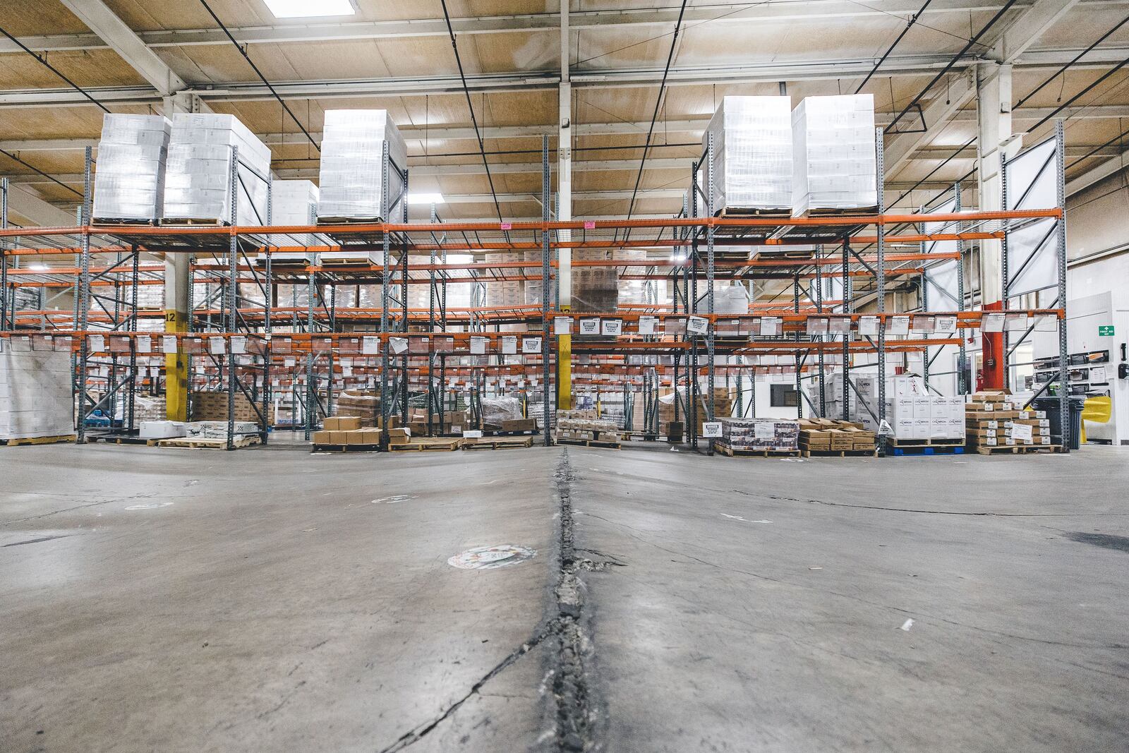 The Second Harvest Food Bank moved to a temporary location for three months while they did renovations to the current warehouse. Here is the floor before the renovation. Contributed/Photo by Sarah Babcock