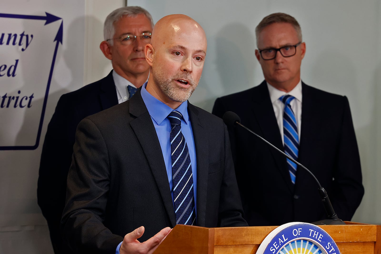 Clark County Health Commissioner Chris Cook, shown in 2024, said direct aid to citizens would not have been affected by the Trump administration’s freeze on federal grants and loans, but there could have been impacts to public health programs. BILL LACKEY/STAFF