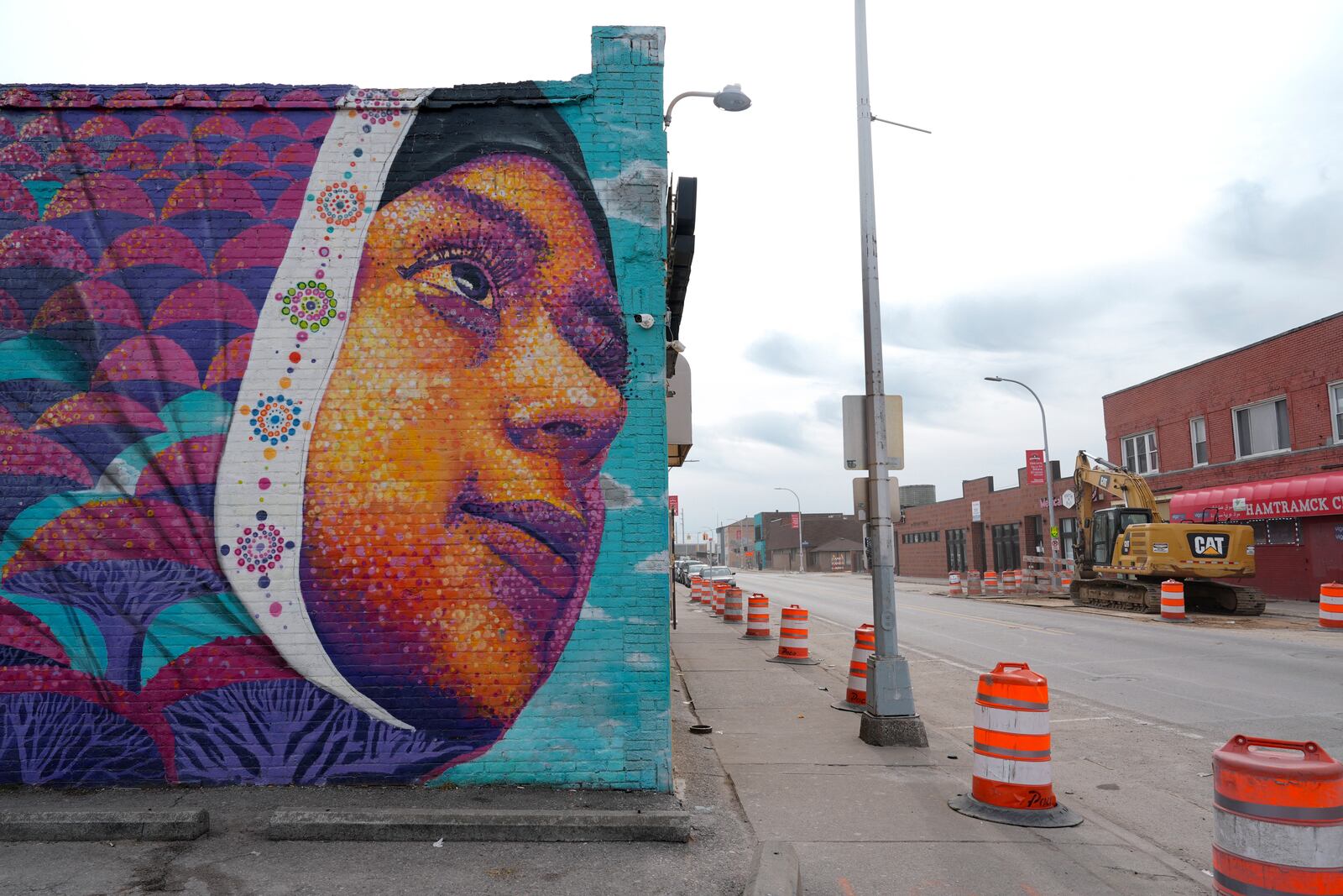 A mural is shown Wednesday, Feb. 5, 2025, in Hamtramck, Mich. (AP Photo/Paul Sancya)