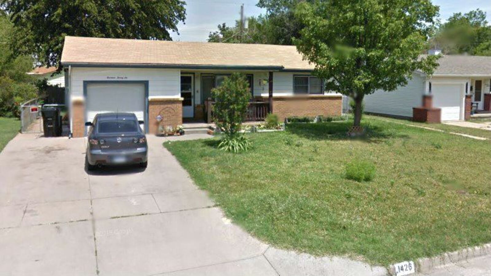 Pictured in a May 2012 Street View image is the Wichita, Kansas, home where Rachael Hilyard beheaded her ex-boyfriend’s mother, 63-year-old Micki Lyn Davis. Hilyard, 38, was convicted Thursday, Feb. 6, 2020, of first-degree murder in the April 2017 homicide.