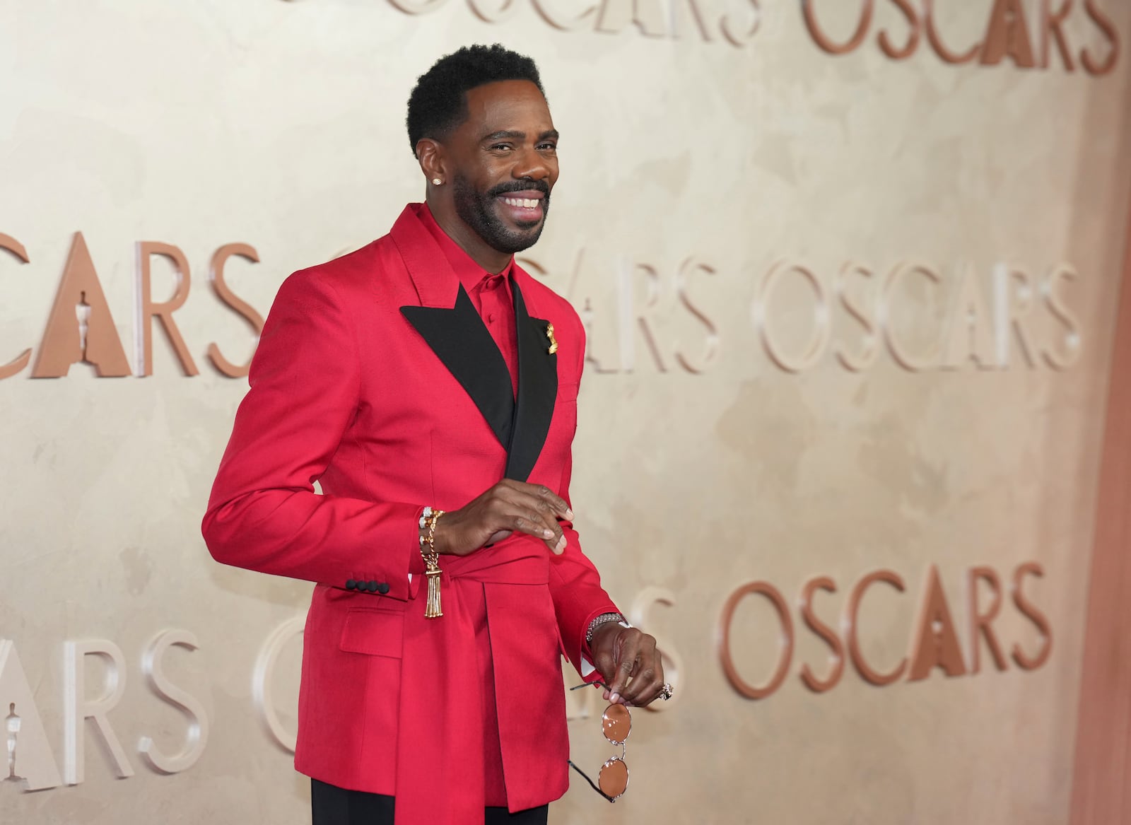 Colman Domingo arrives at the Oscars on Sunday, March 2, 2025, at the Dolby Theatre in Los Angeles. (AP Photo/Jae C. Hong)