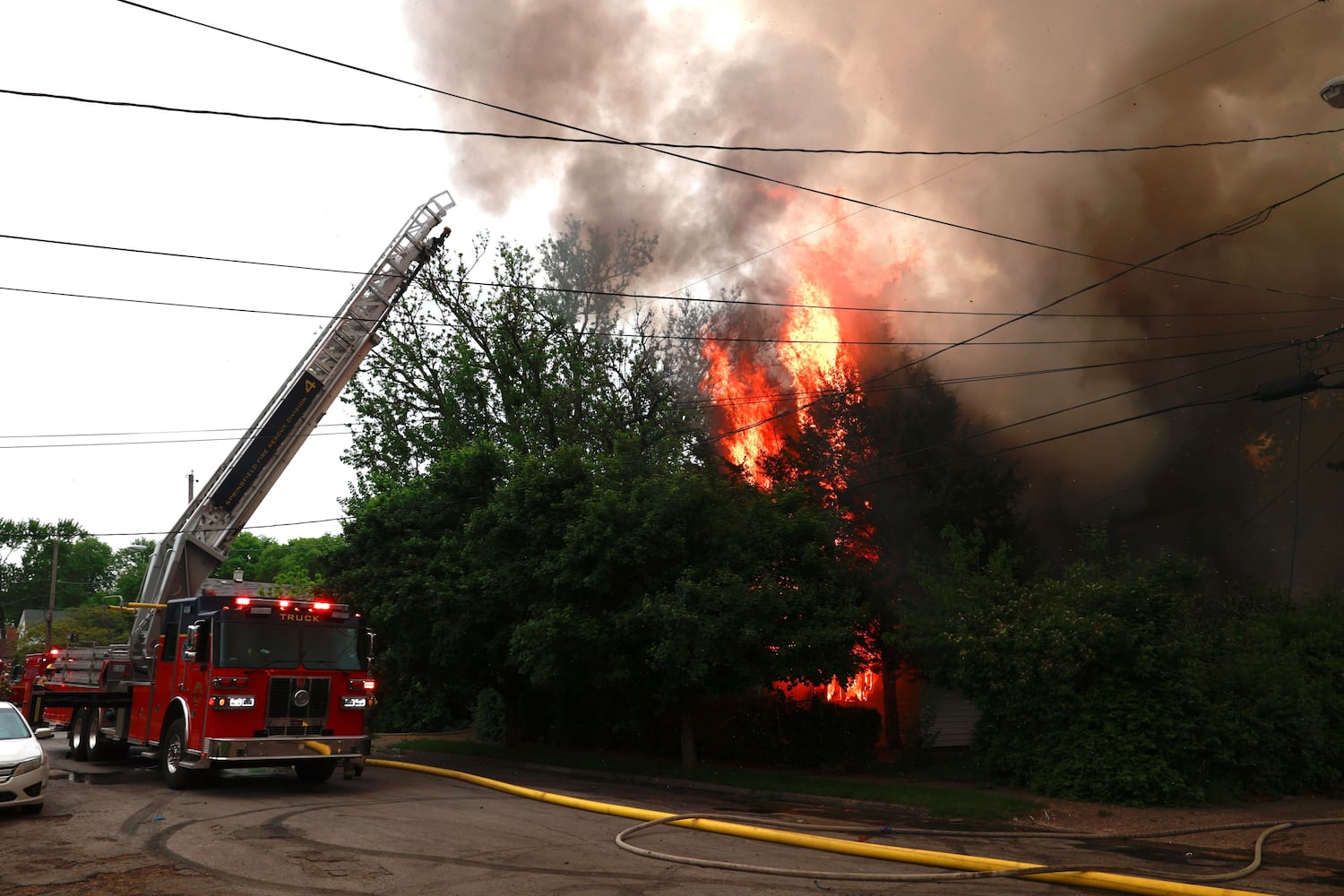 House fire reported on Tibbetts Ave in Springfield