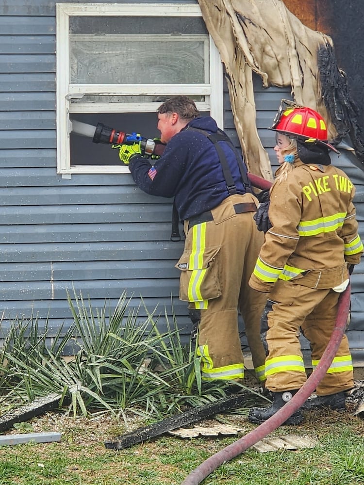 Crews battle German Twp. fire