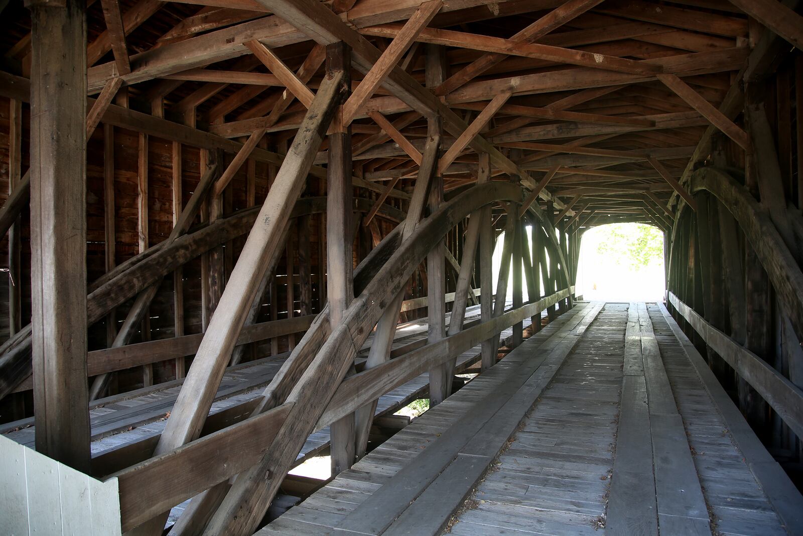 Roberts Bridge, built in 1829, is the oldest existing covered bridge in Ohio, and the second oldest in the nation. The historic span is also the oldest double barreled, or dual-wagonway, bridge remaining in the United States. LISA POWELL / STAFF