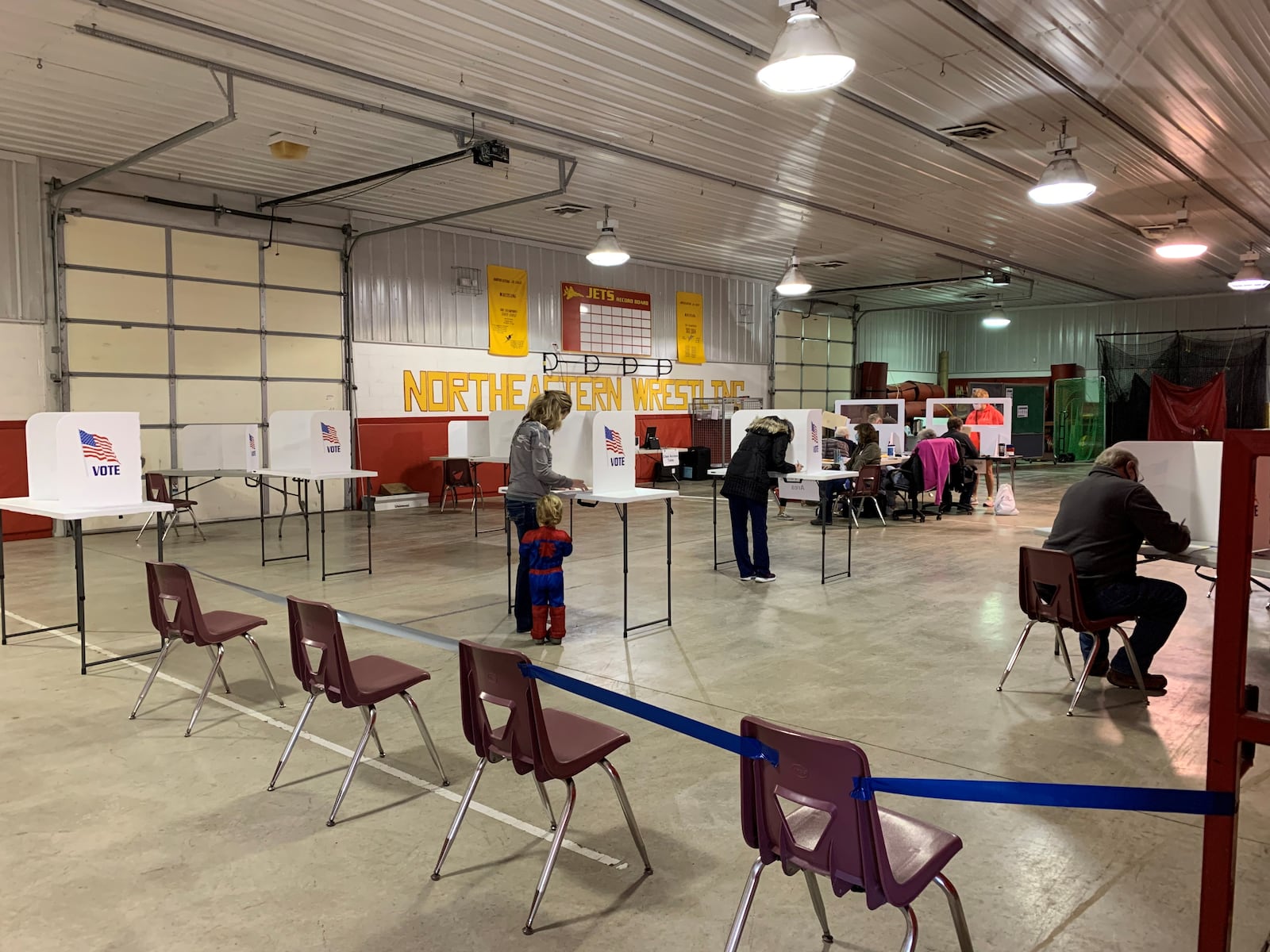 There were no lines at the polls at Northeastern High School on Tuesday morning. MARCUS HARTMAN, STAFF