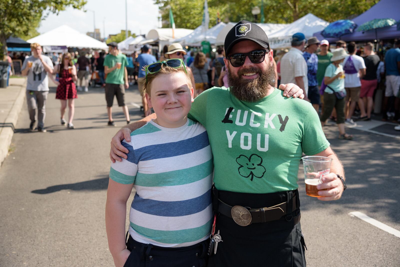 The Dayton Celtic Festival took over downtown at Riverscape MetroPark and the surrounding areas from Friday, July 26 to Sunday July, 28. The free festival featured workshops, vendors, food, beer, children’s activities and Irish music. TOM GILLIAM / CONTRIBUTING PHOTOGRAPHER