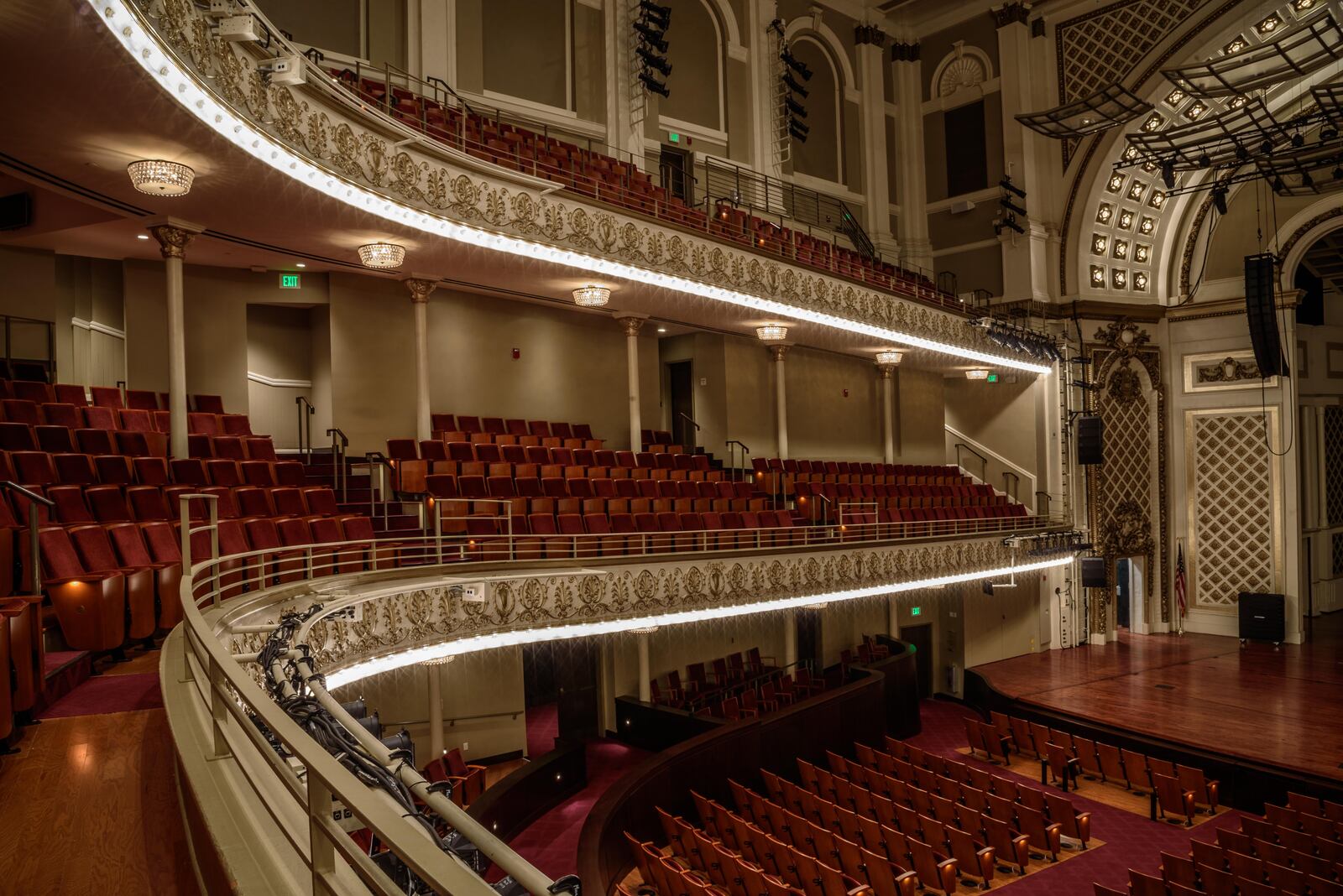 Cincinnati Music Hall, located in the Over-the-Rhine neighborhood across from Washington Park, was built in 1878. Music Hall is home to the Cincinnati Symphony Orchestra, Cincinnati Pops Orchestra, Cincinnati Opera, Cincinnati Ballet and the May Festival. A massive $143 million dollar renovation of this historic venue was undertaken from June 2016 until October 2017. Architect Samuel Hannaford designed the building in the High Victorian Gothic Revival architectural style. The venues featured in this gallery are the main Springer Auditorium, Wilks Studio and Music Hall Ballroom. Music Hall was added to the National Register of Historic Places in 1970 and designated a National Historic Landmark in 1974. TOM GILLIAM / CONTRIBUTING PHOTOGRAPHER