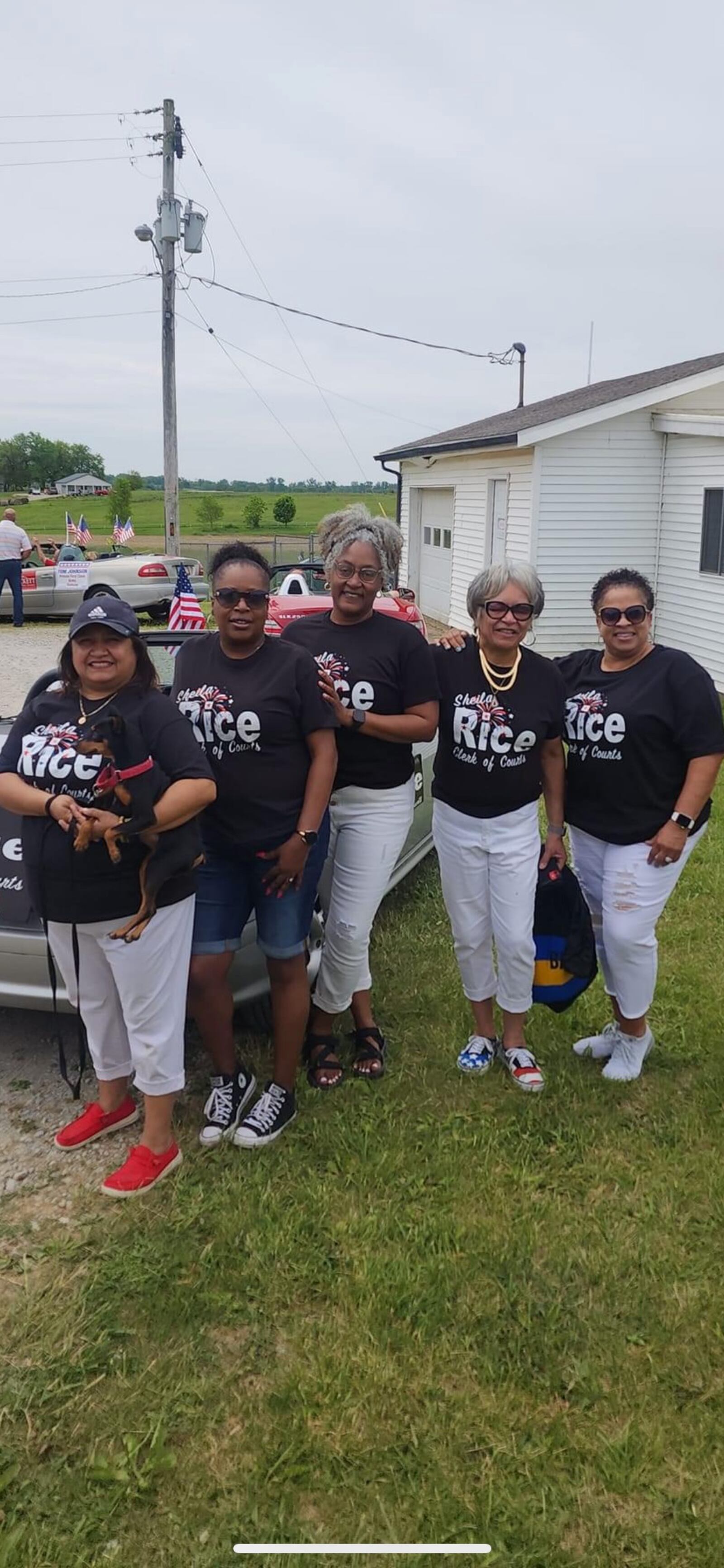 Sheila Henry (second from right) poses with her campaign team. CONTRIBUTED