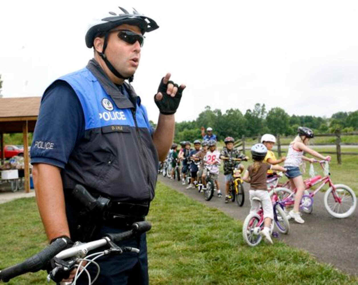 Kids learn about bike safety