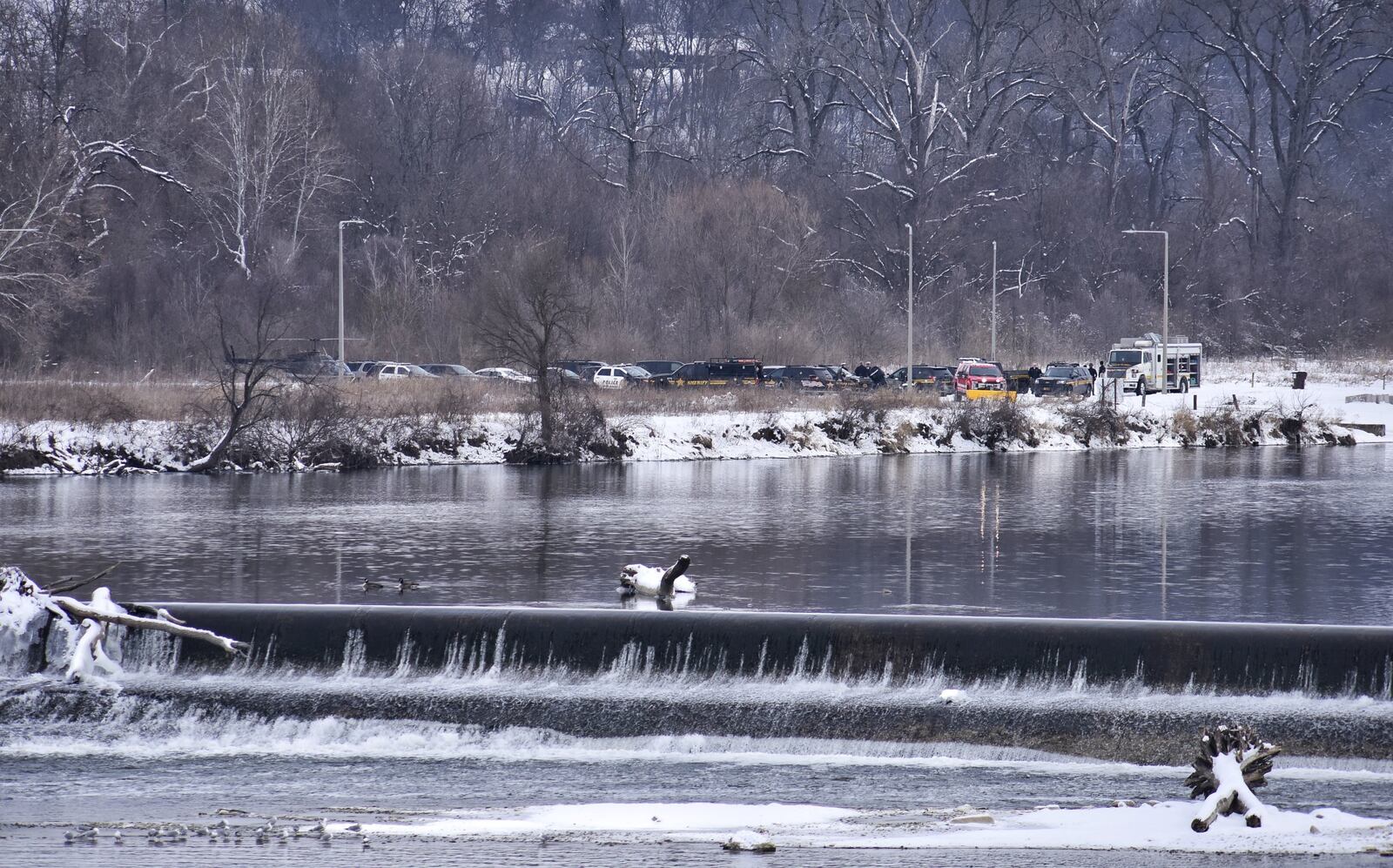 A large response was involved in the search for missing Hamilton woman Thelma Blackwood on Friday, Feb. 12, 2021. NICK GRAHAM / STAFF