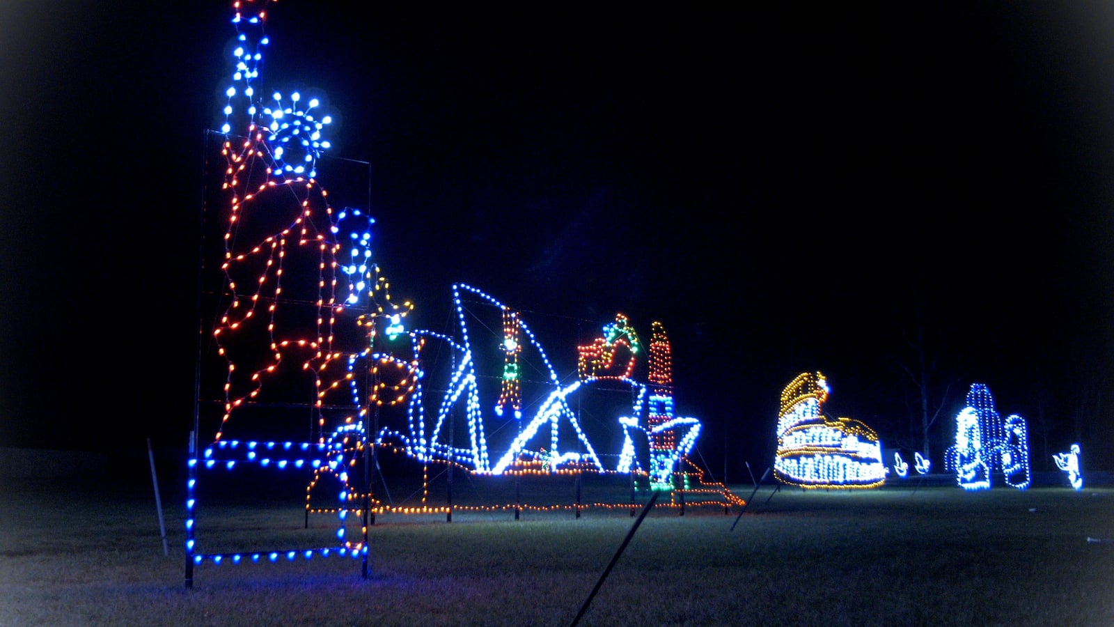 International landmarks are the major theme for Land of Illusion's Christmas Glow. CONTRIBUTED