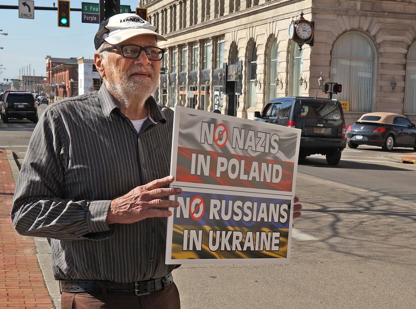 030222 Ukraine War Protestor SNS