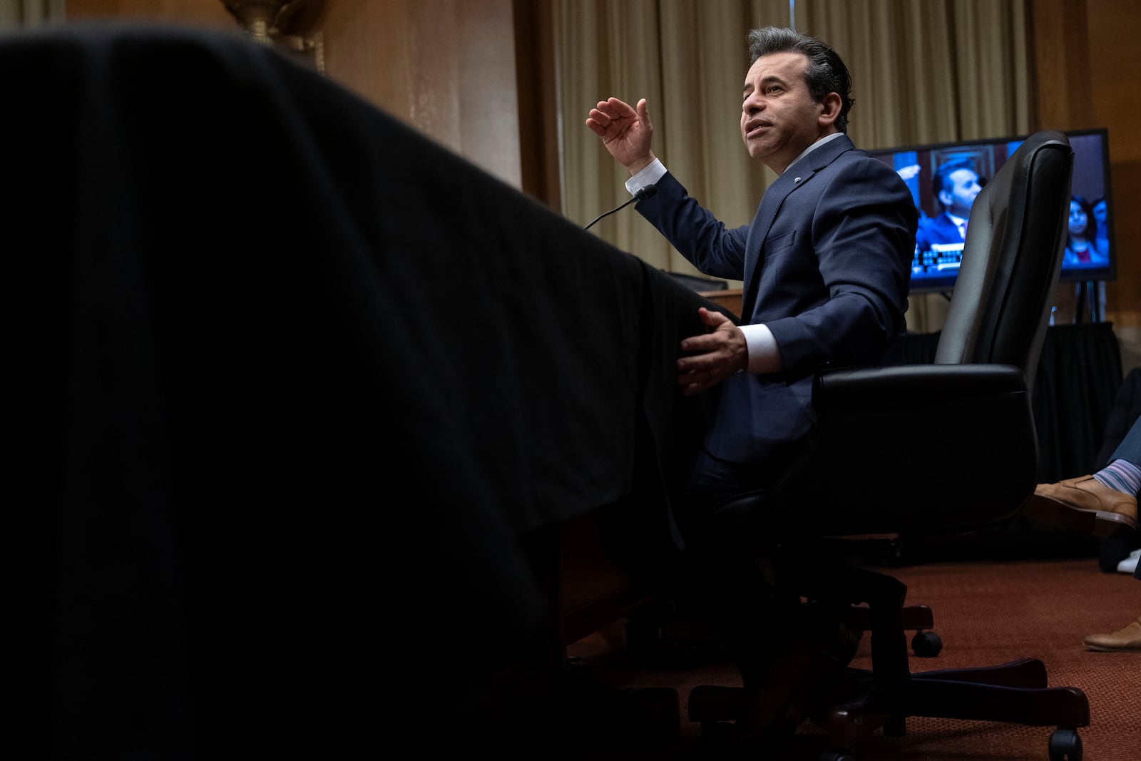 Martin Makary nominated to serve as Commissioner of Food and Drugs, Department of Health and Human Services, testifies before the Senate Committee on Health, Education, Labor and Pensions on Capitol Hill in Thursday March 6, 2025, in Washington. (AP Photo/Jose Luis Magana)