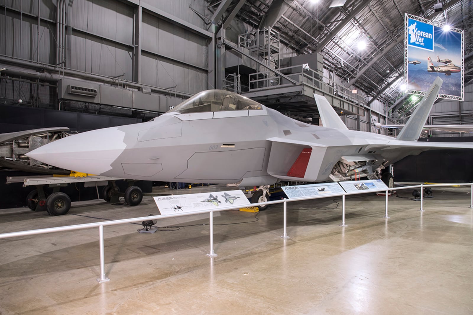 Lockheed Martin F-22A Raptor at the National Museum of the U.S. Air Force. U.S. AIR FORCE PHOTO