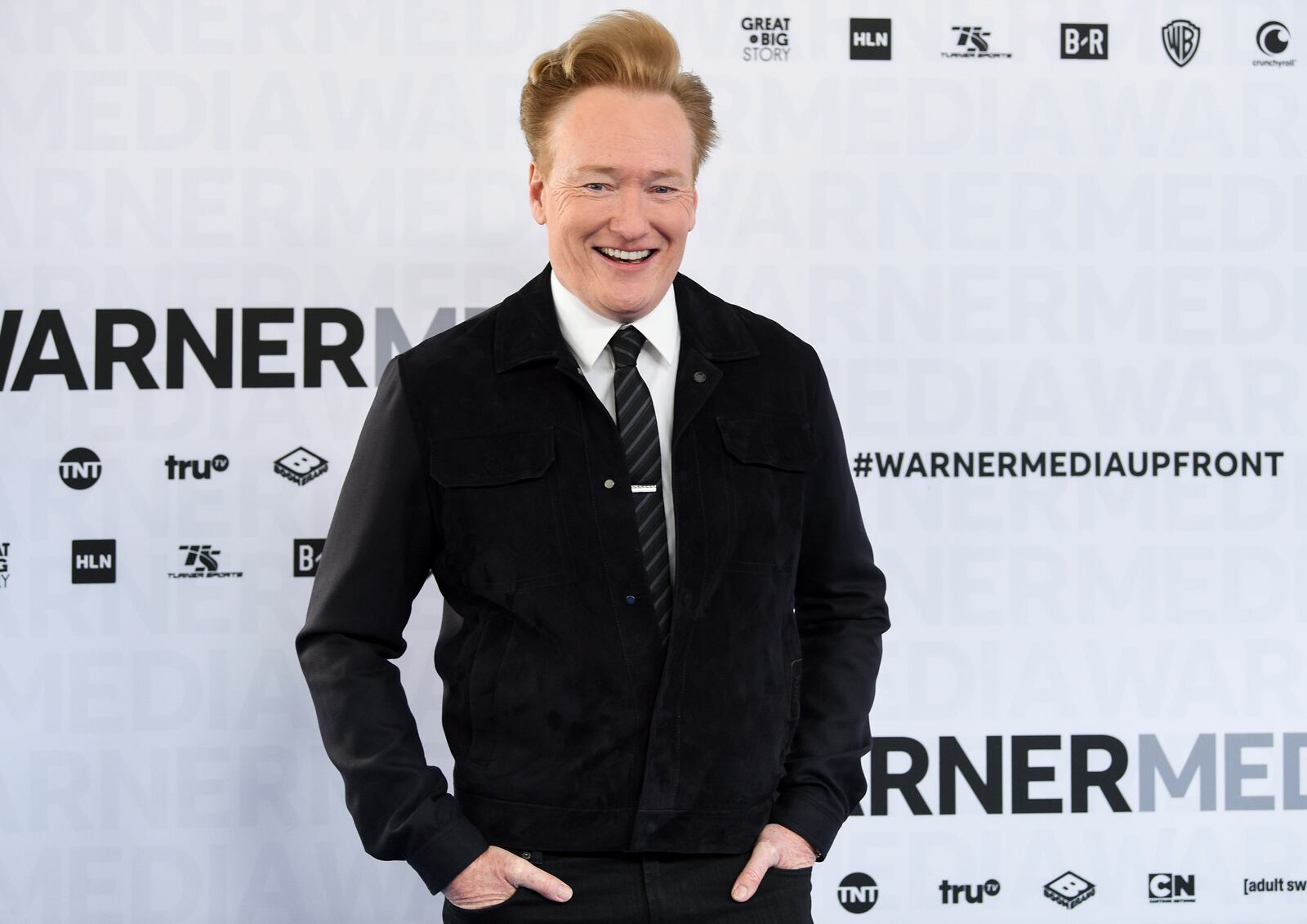 FILE - Conan O'Brien appears at the WarnerMedia Upfront in New York on May 15, 2019. (Photo by Evan Agostini/Invision/AP, File)