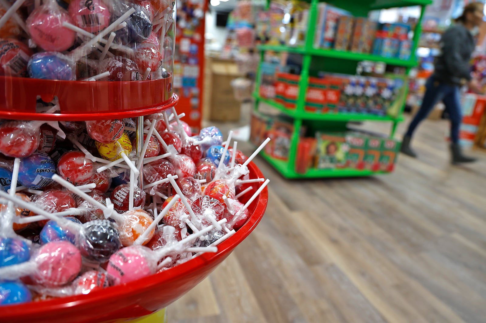 The new Grandpa Joe's Candy Shop in Springfield will carry a huge variety of candy, treats, sodas, ice cream, toys and novelty items. BILL LACKEY/STAFF