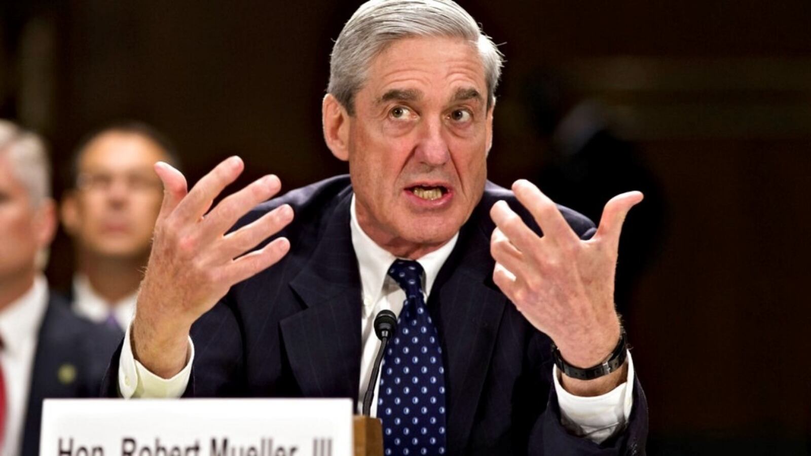 FILE - In this June 19, 2013, file photo, then-FBI Director Robert Mueller testifies on Capitol Hill in Washington.  